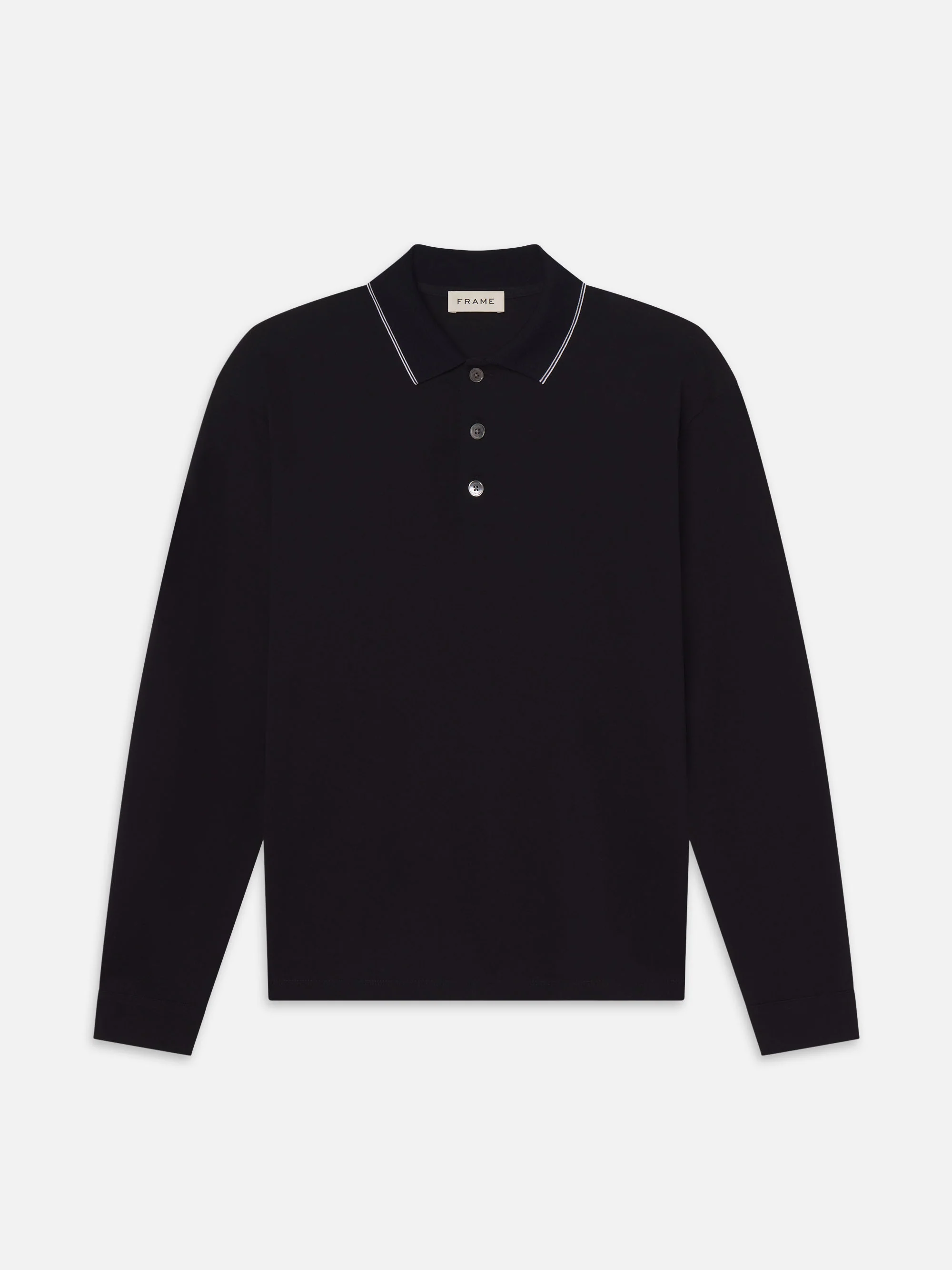 Long Sleeve Pique Polo
