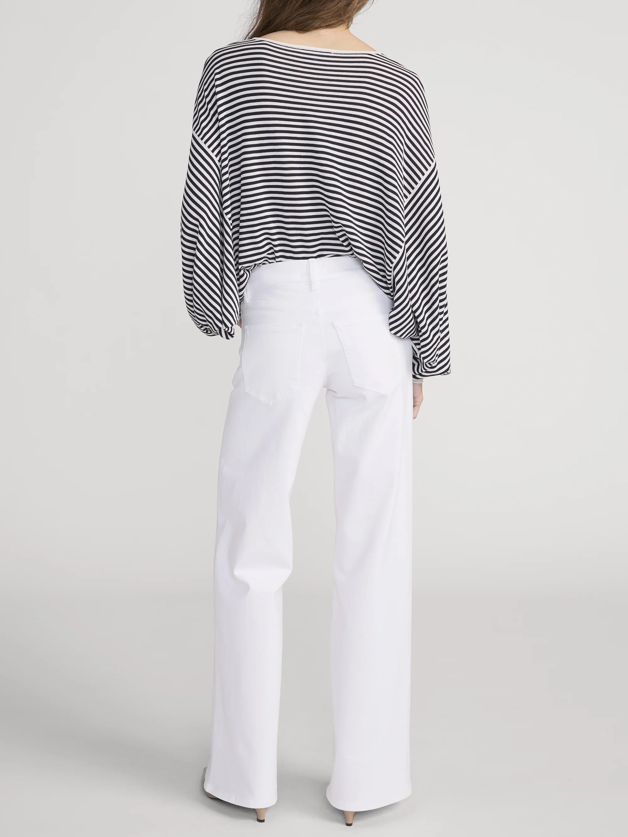 Low Rise Le Slim Palazzo -- White - Image 6