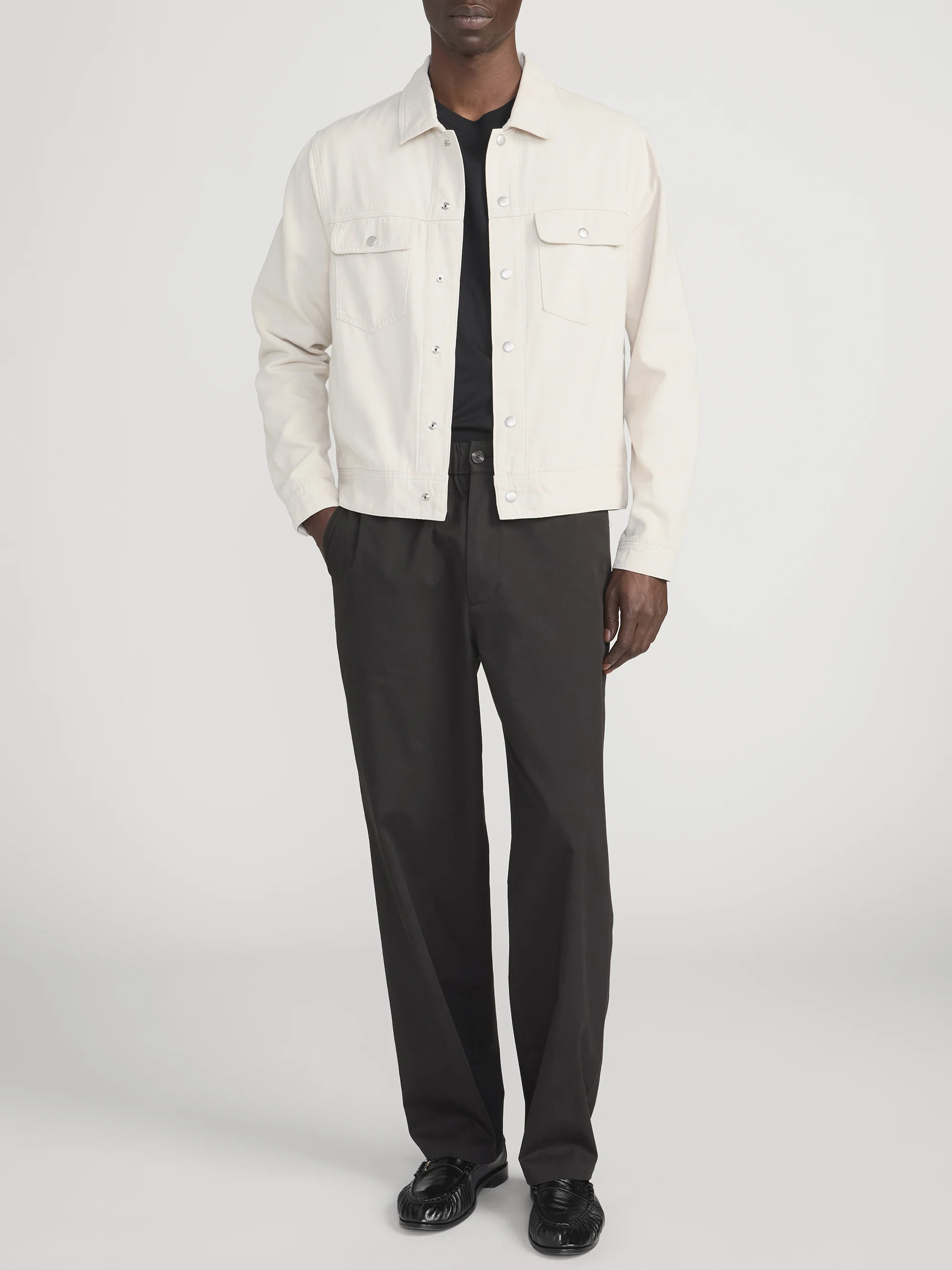 Modern Canvas Jacket -- Off White - Image 2