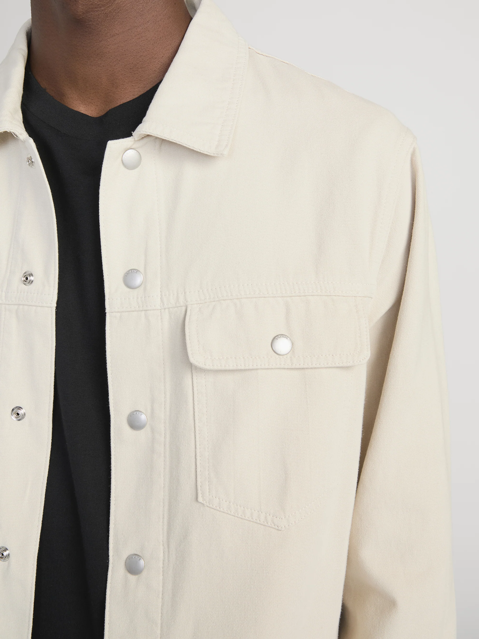 Modern Canvas Jacket -- Off White - Image 5