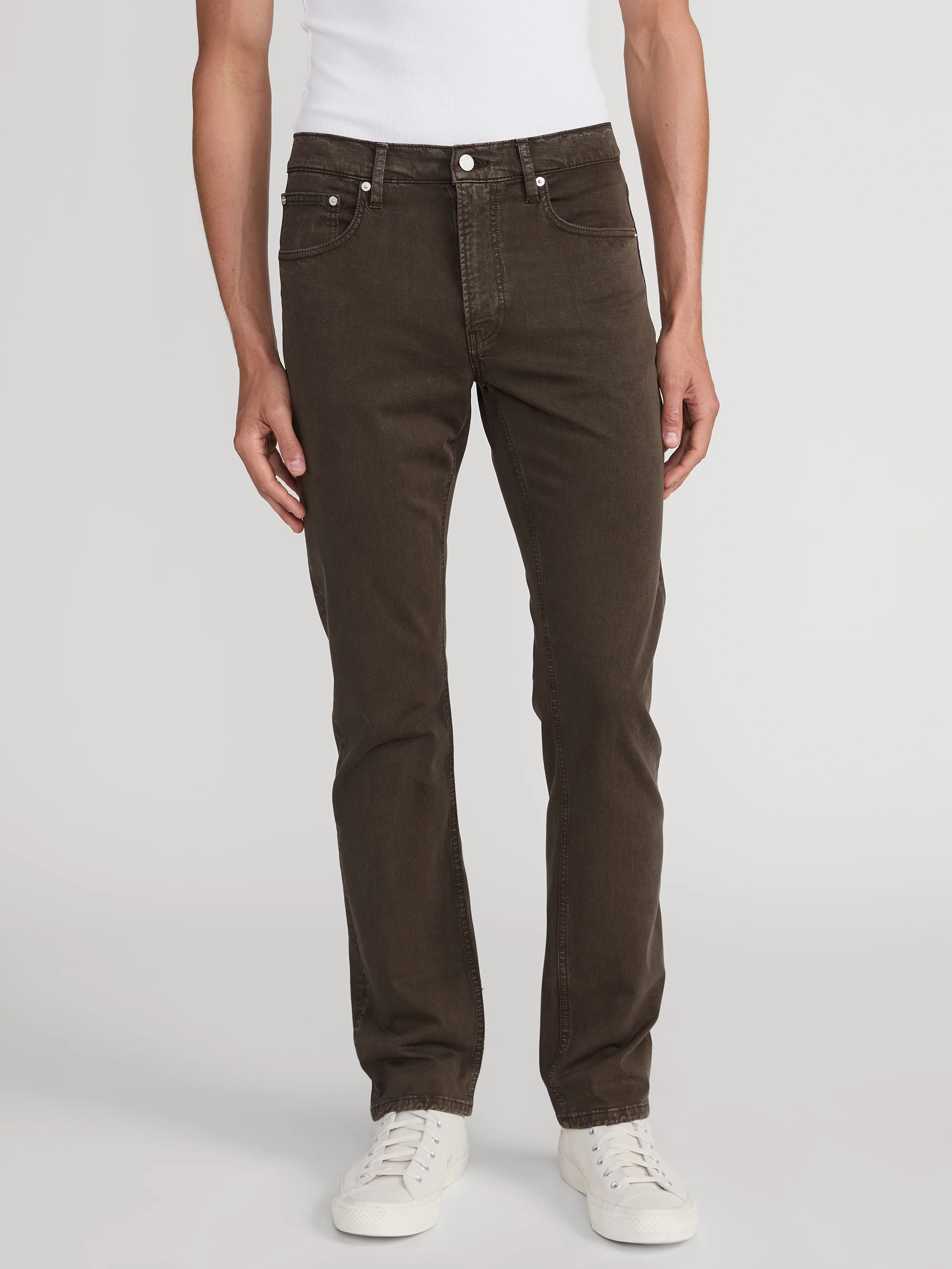 Modern Straight Stretch Twill -- Mocha - Image 2