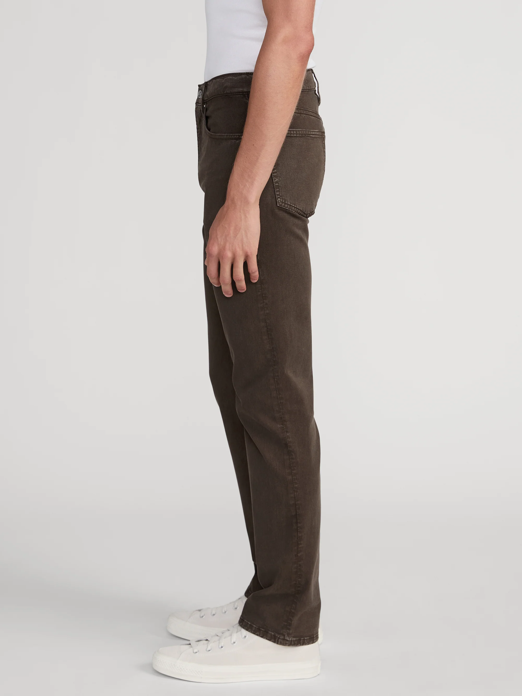 Modern Straight Stretch Twill -- Mocha - Image 4