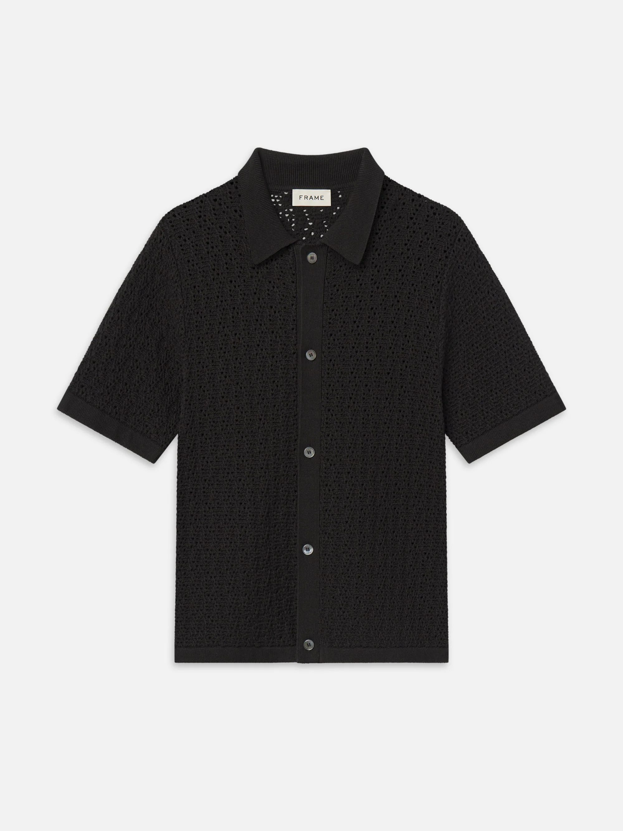 Open Stitch Cardigan -- Black