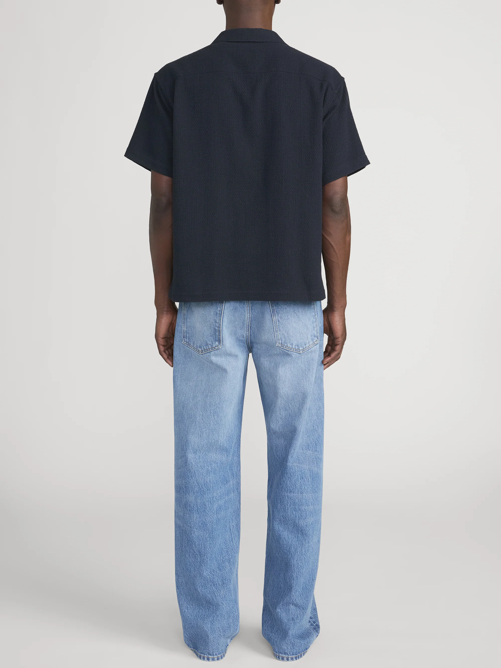Open Weave Shirt -- Dark navy - Image 6