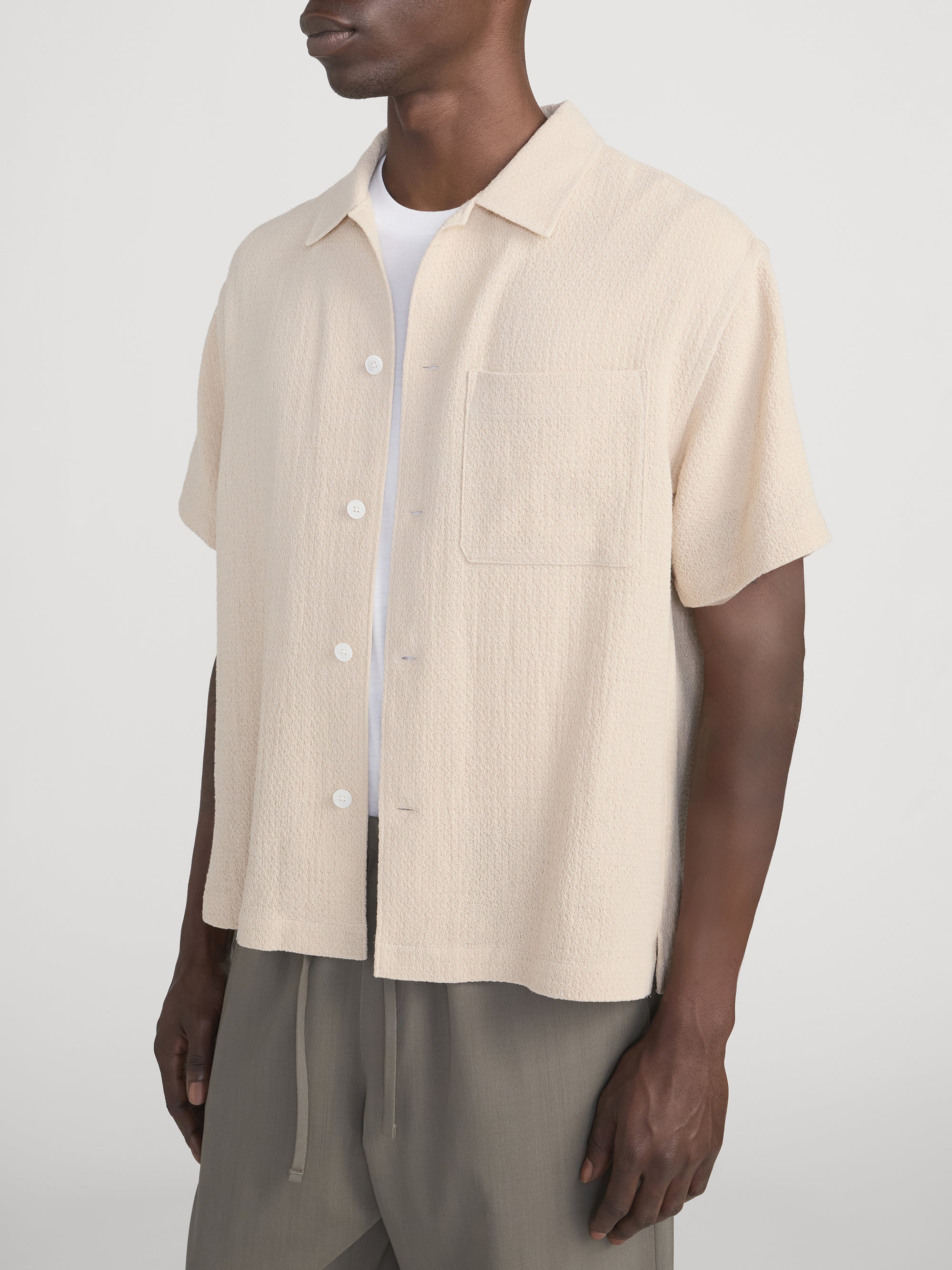 Open Weave Shirt -- Light Stone - Image 4