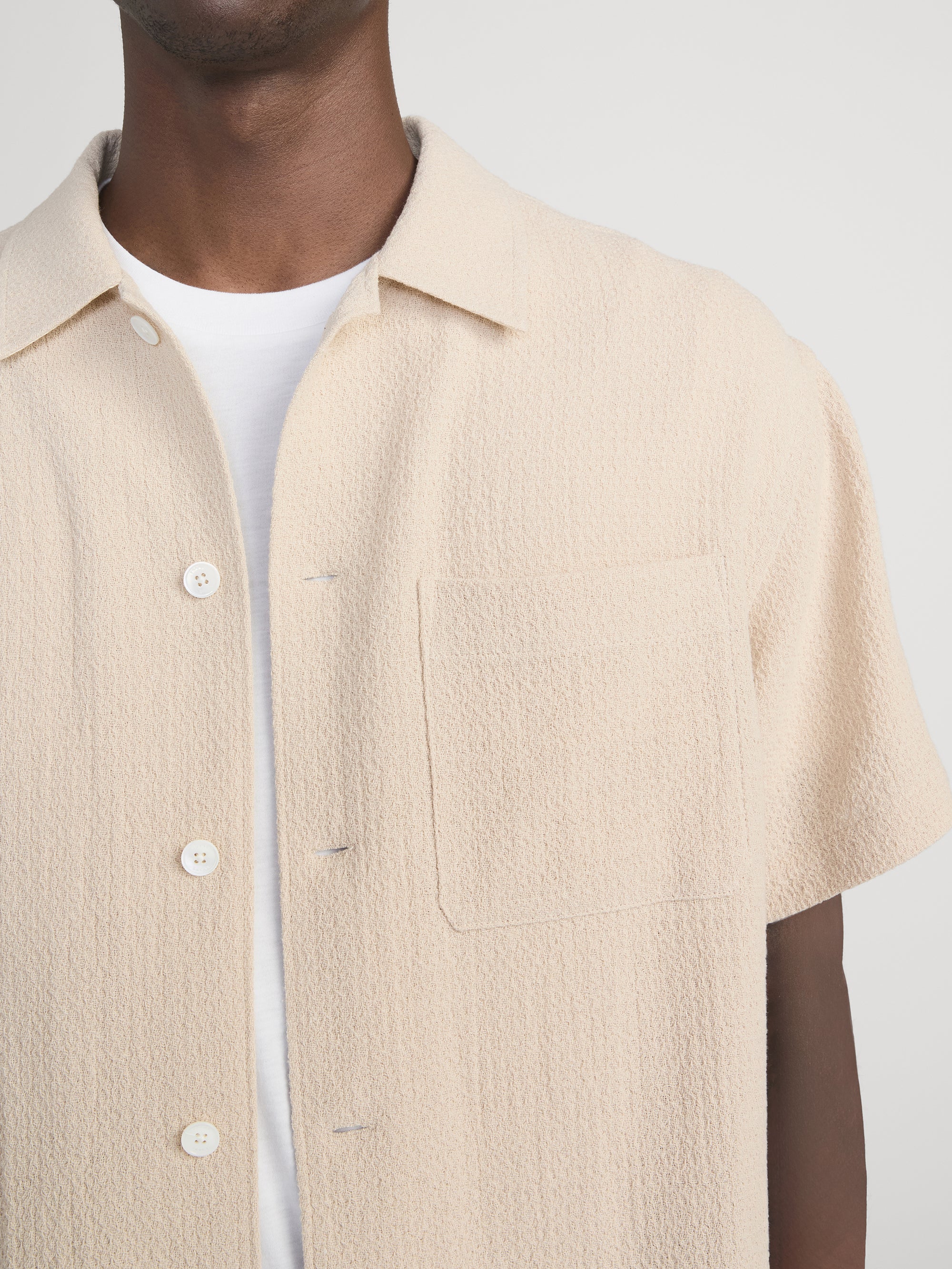 Open Weave Shirt -- Light Stone - Image 5