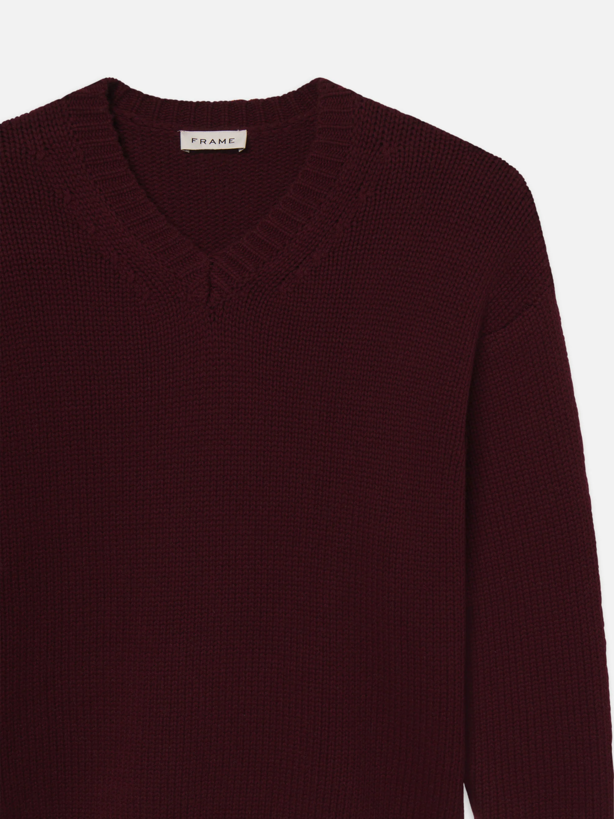 Oversized Sweater -- Burgundy - Image 2