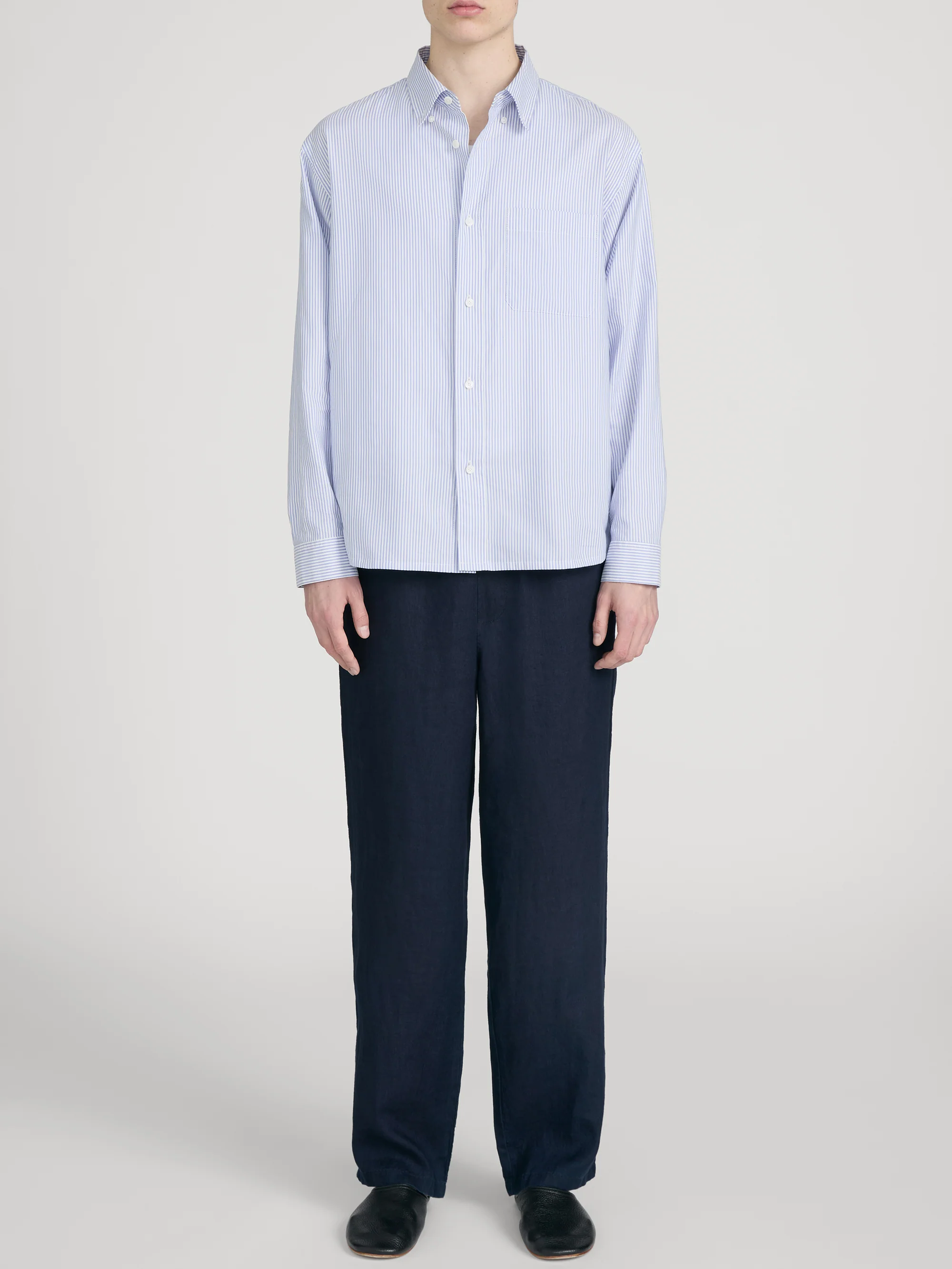 Oxford Shirt -- Blue Stripe - Image 2