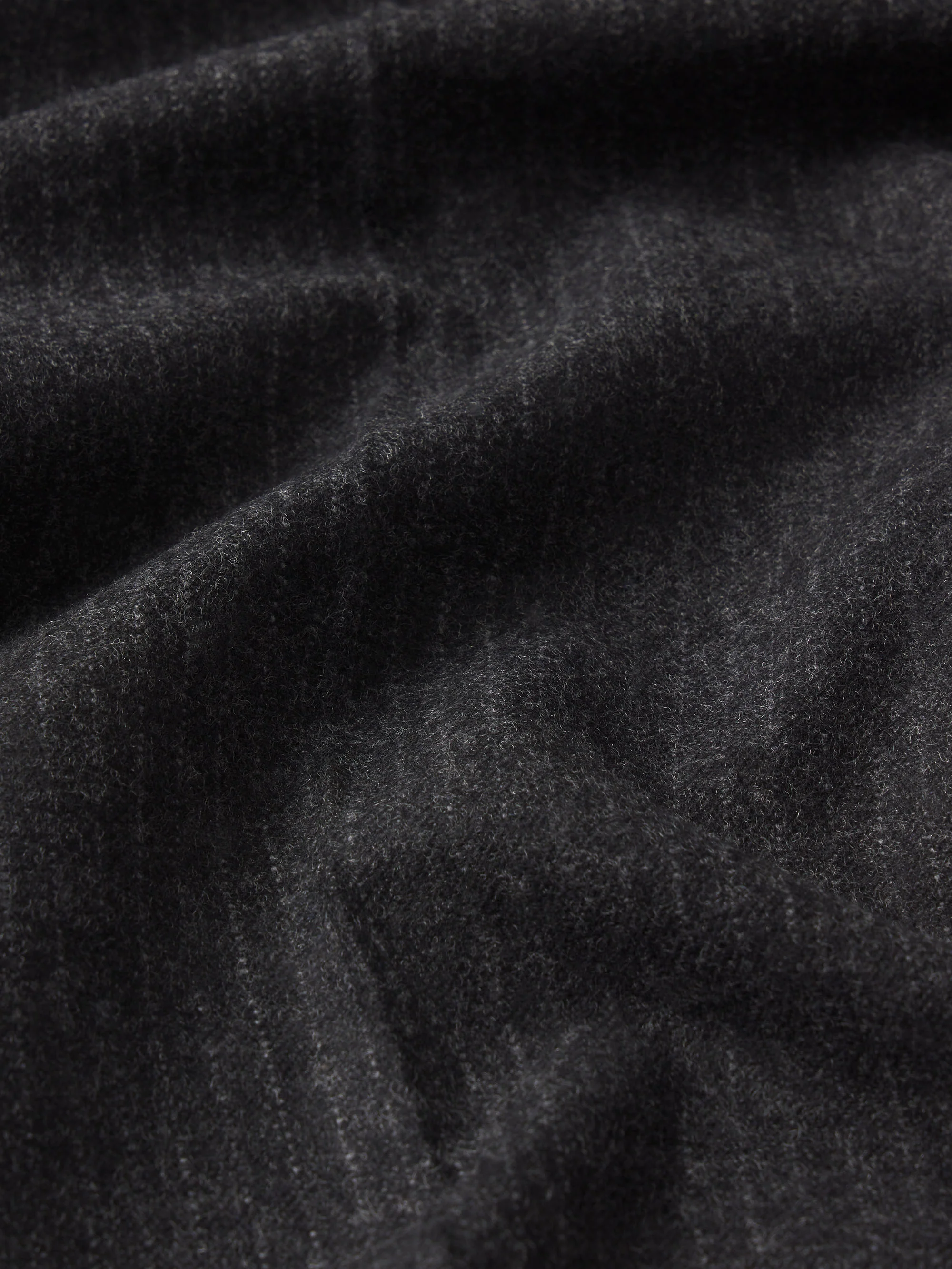 Pinstripe Wide Leg Trousers -- Dark Grey - Image 4