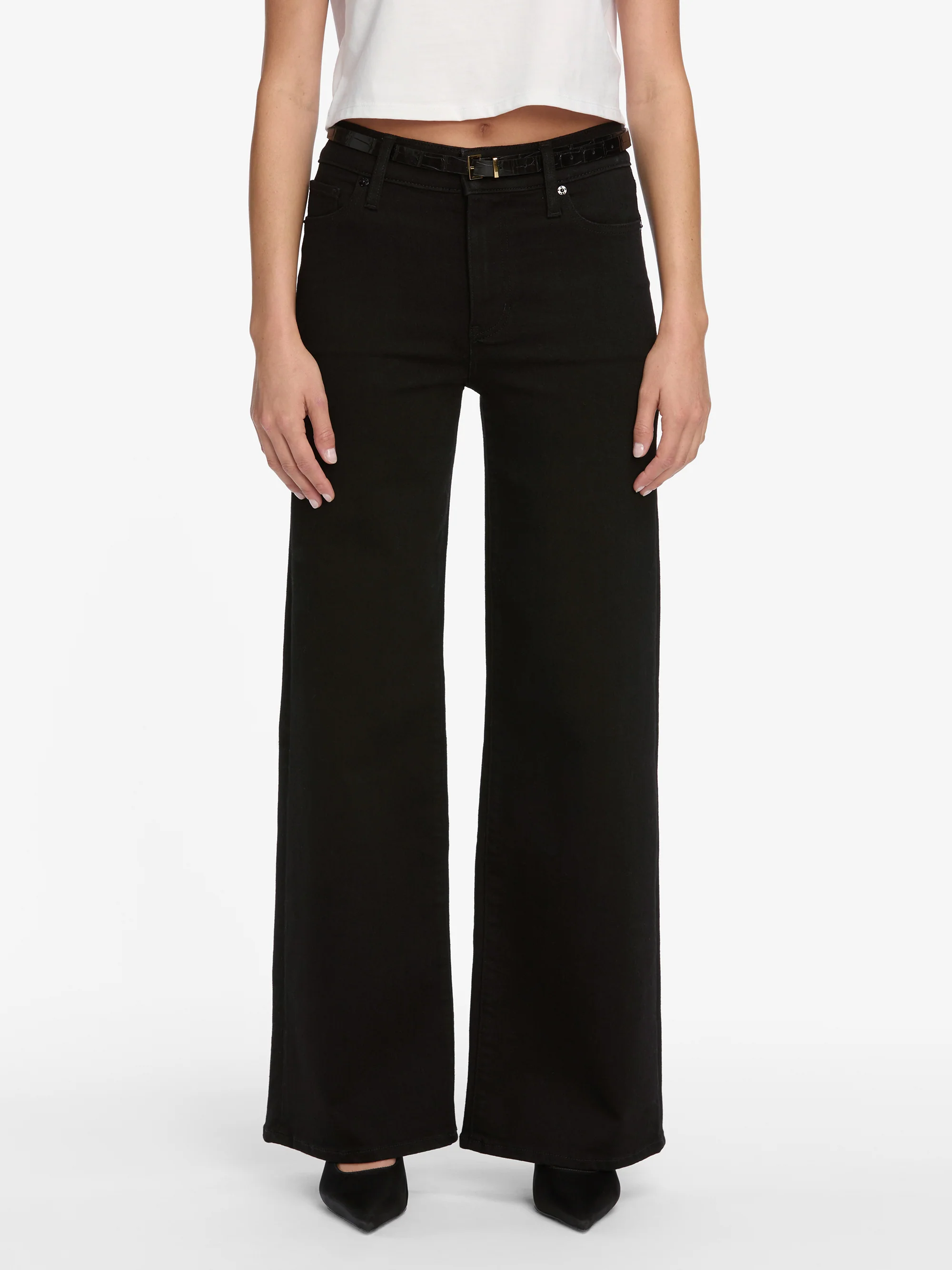 Le Pixie Slim Palazzo -- Black - Image 3