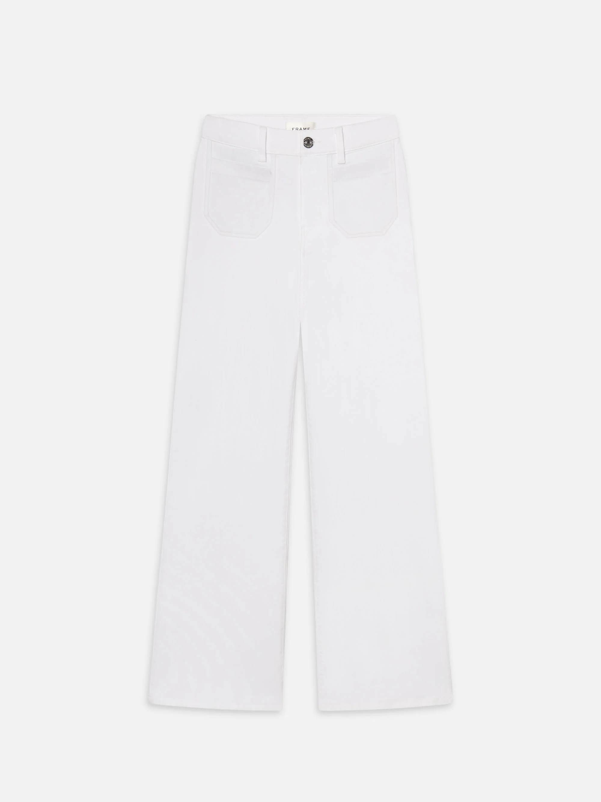 Le Pixie Slim Palazzo Modernist Pocket -- White