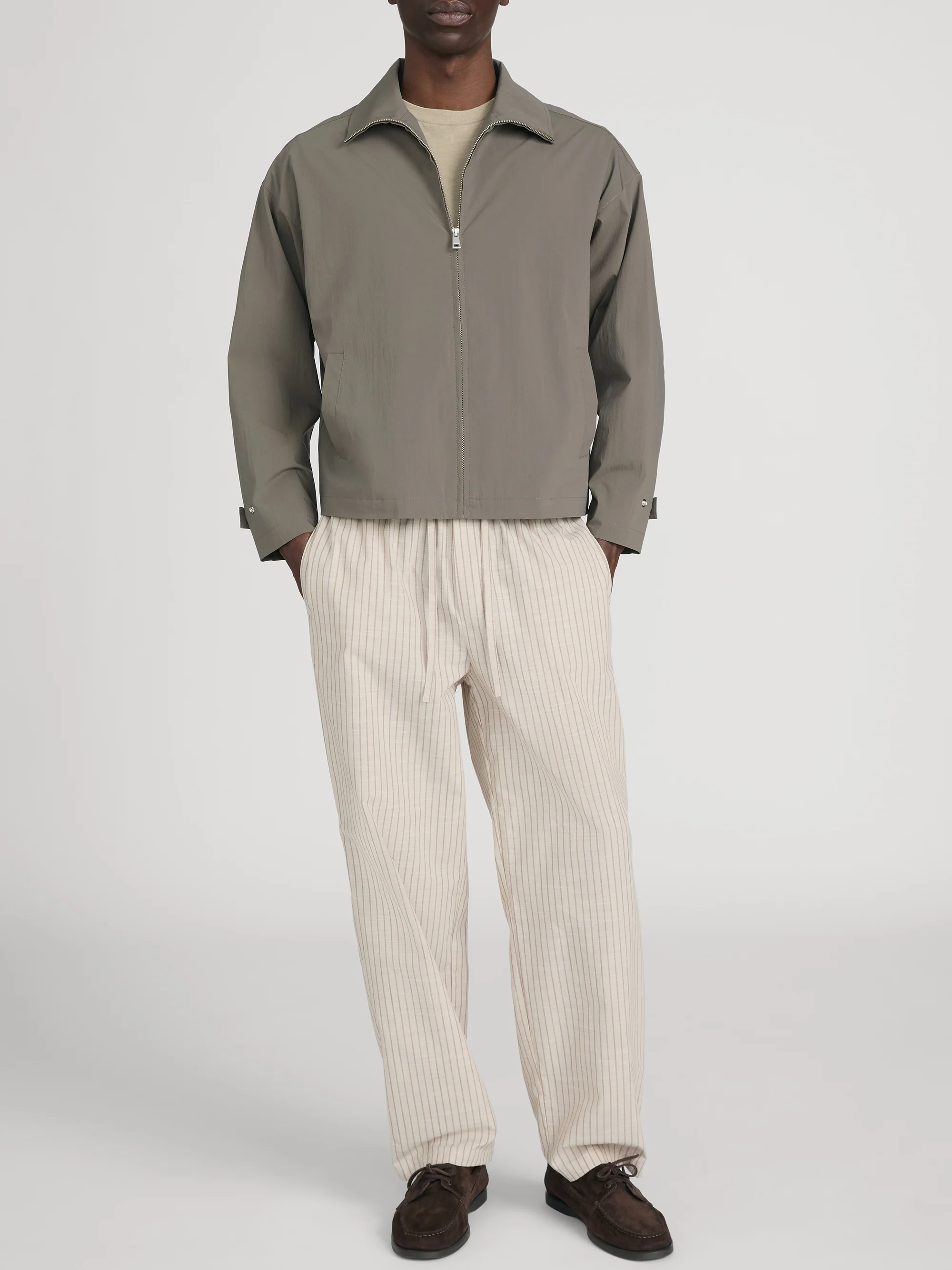 Pyjama Pants -- Beige Stripe - Image 2