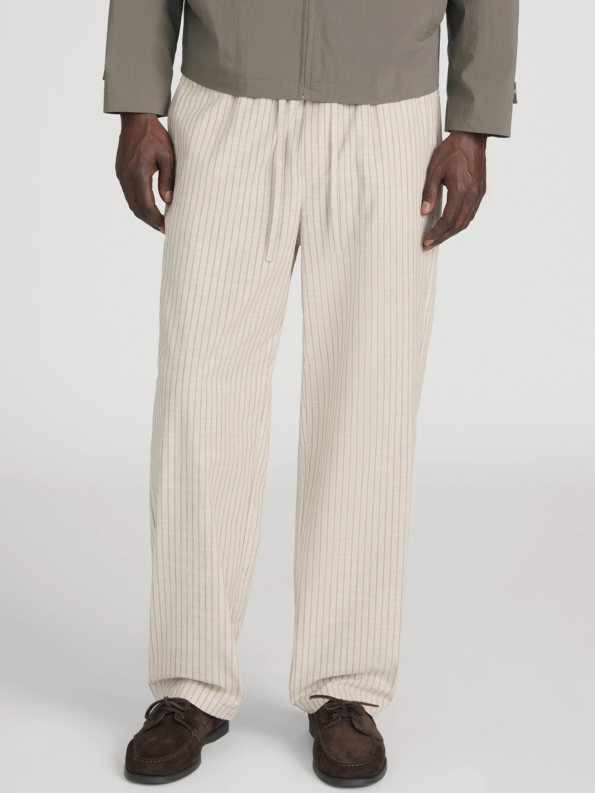 Pyjama Pants -- Beige Stripe - Image 3