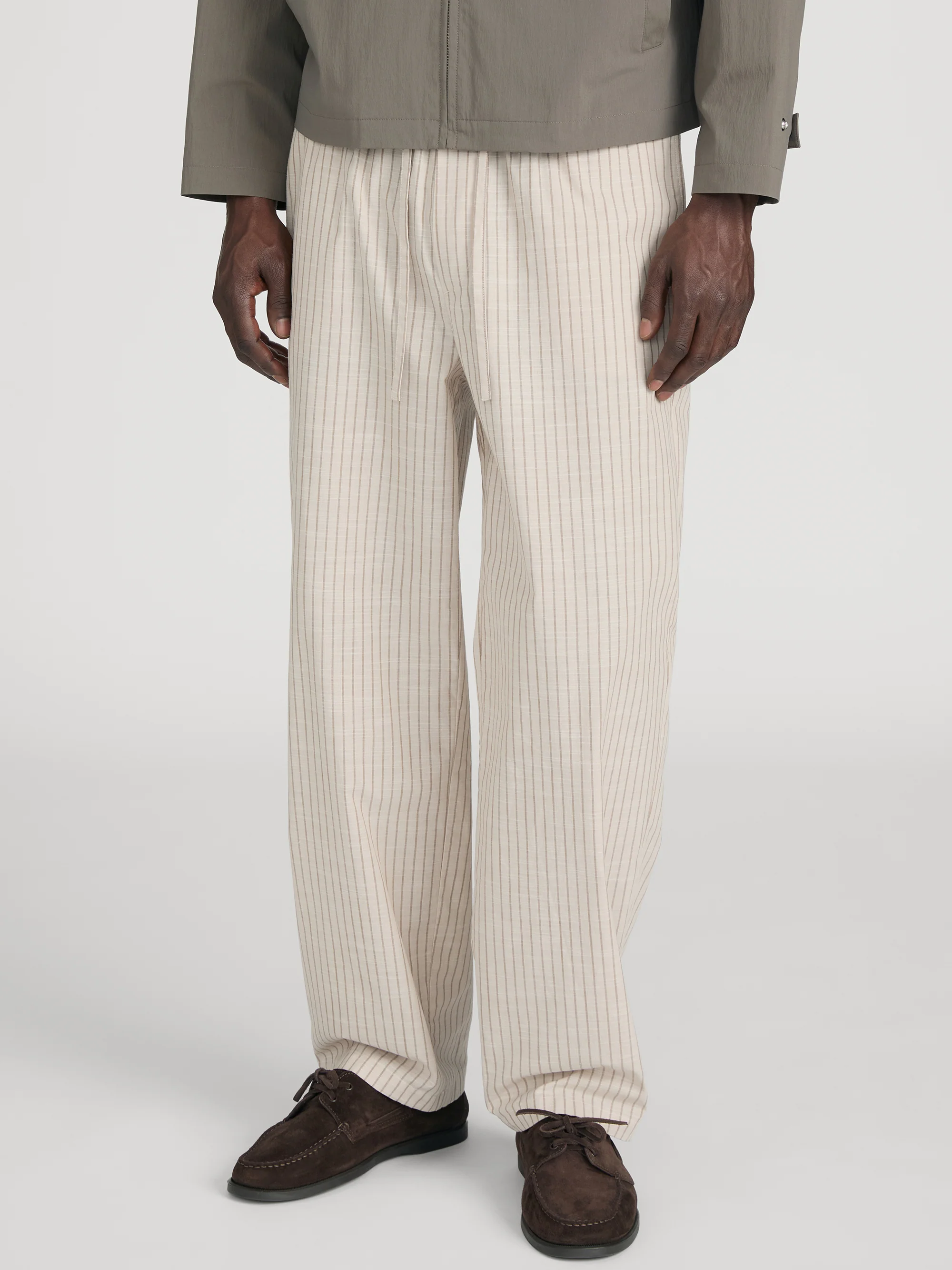 Pyjama Pants -- Beige Stripe - Image 4