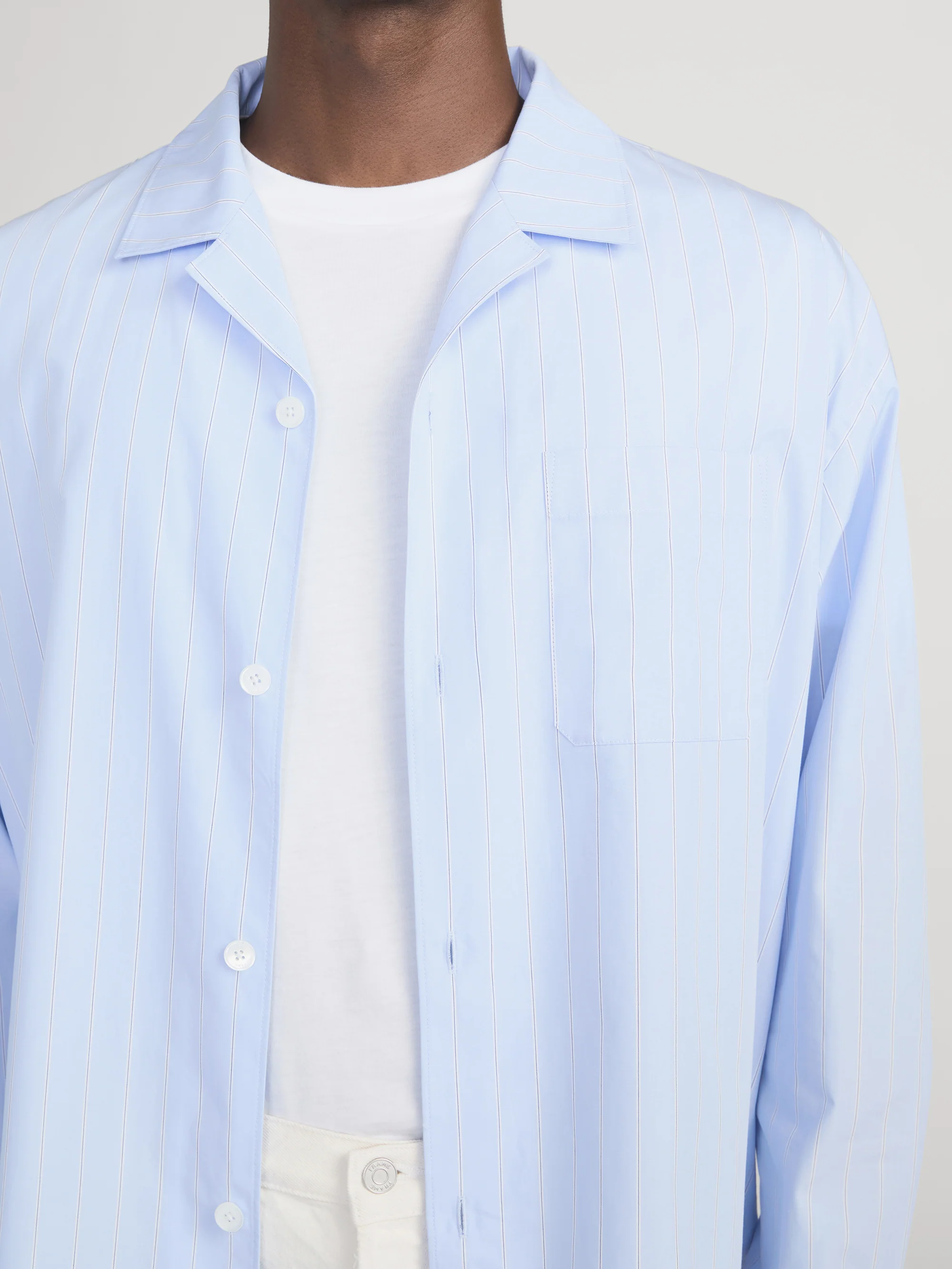 Pajama Shirt -- Blue Stripe - Image 5