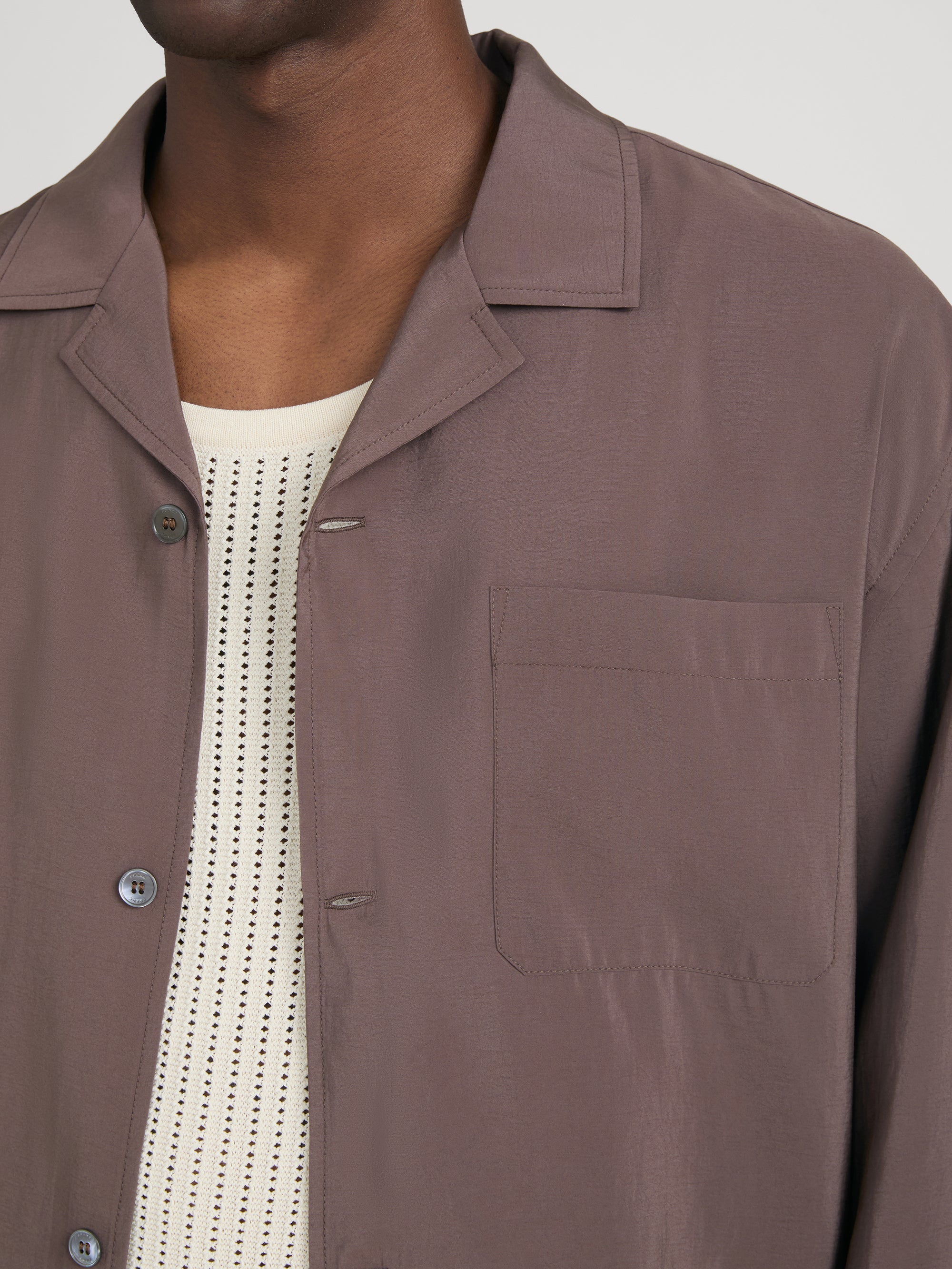 Pyjama Shirt -- Dusty Mauve - Image 4