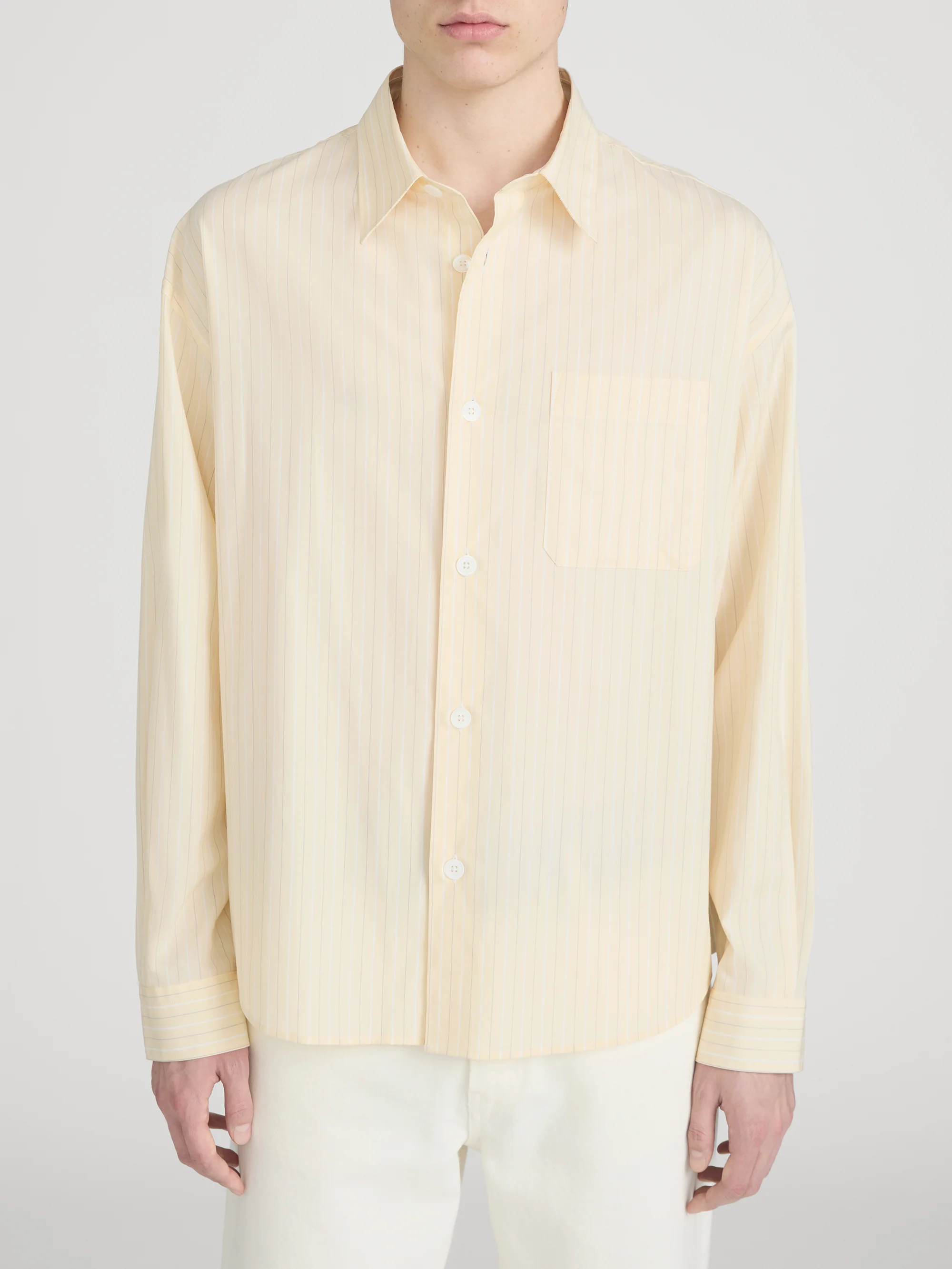 Pyjama Shirt -- Yellow Stripe - Image 3