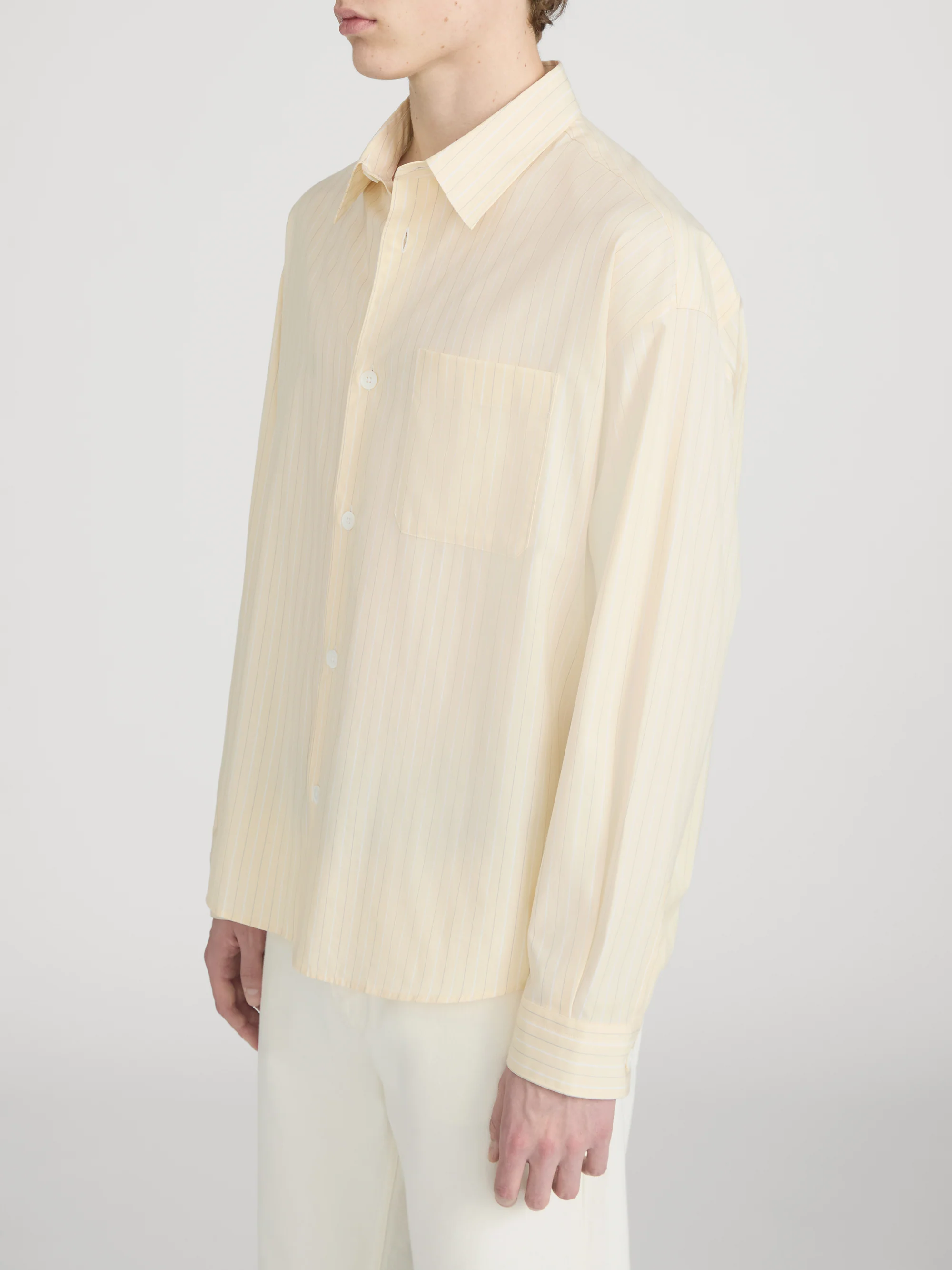 Pyjama Shirt -- Yellow Stripe - Image 4
