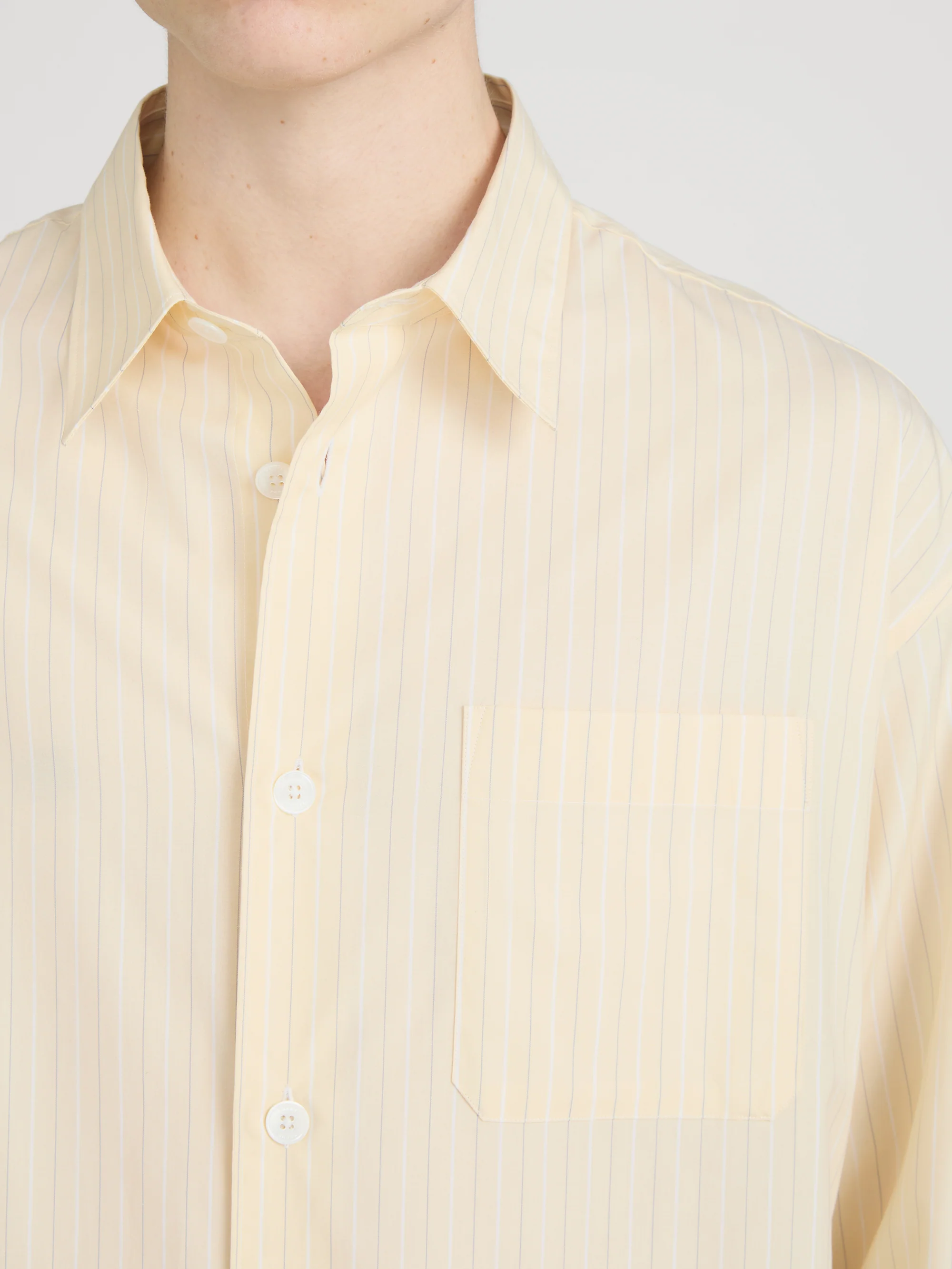 Pyjama Shirt -- Yellow Stripe - Image 5