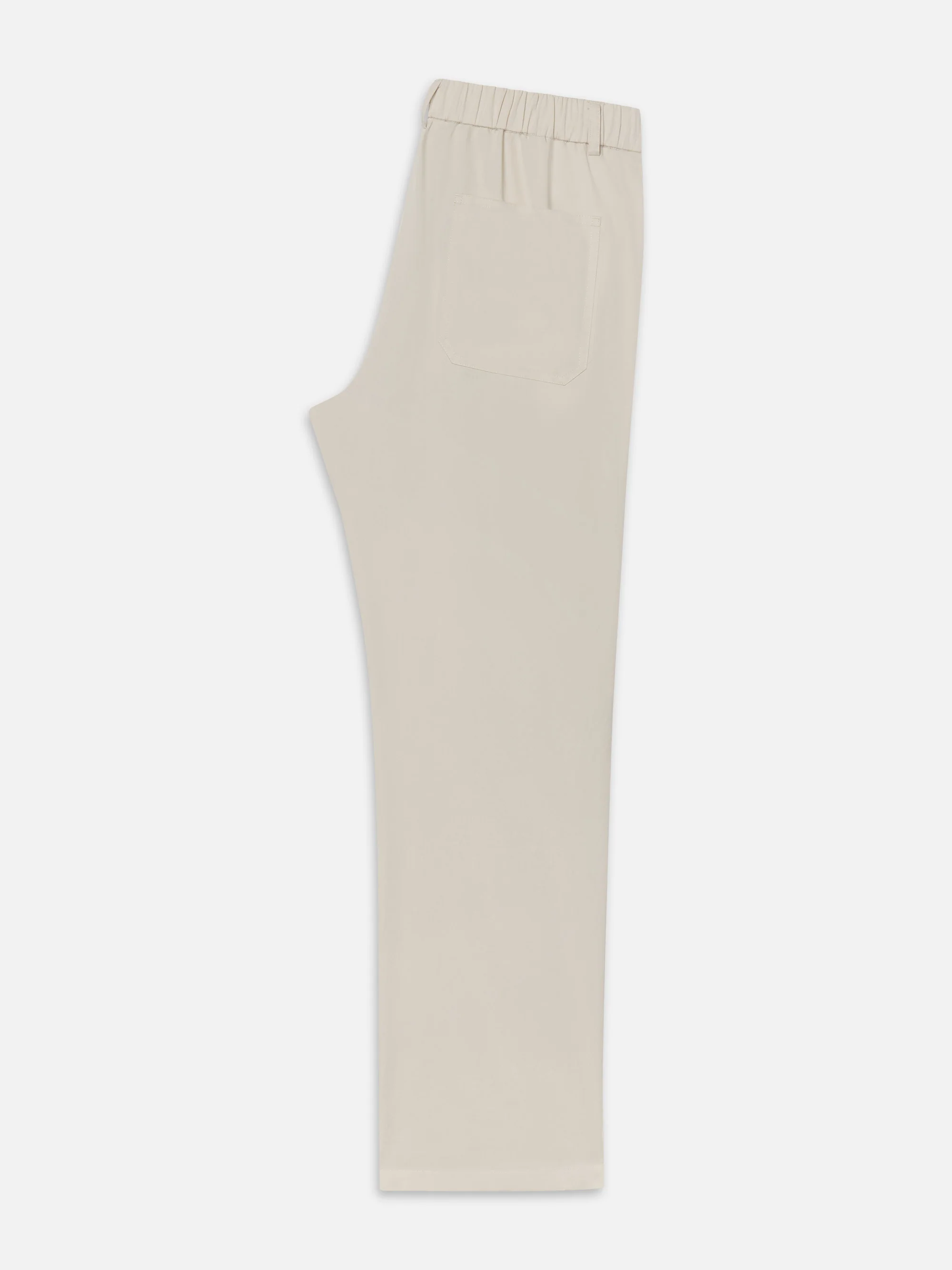 Relaxed Cotton Trousers -- Light Beige - Image 8