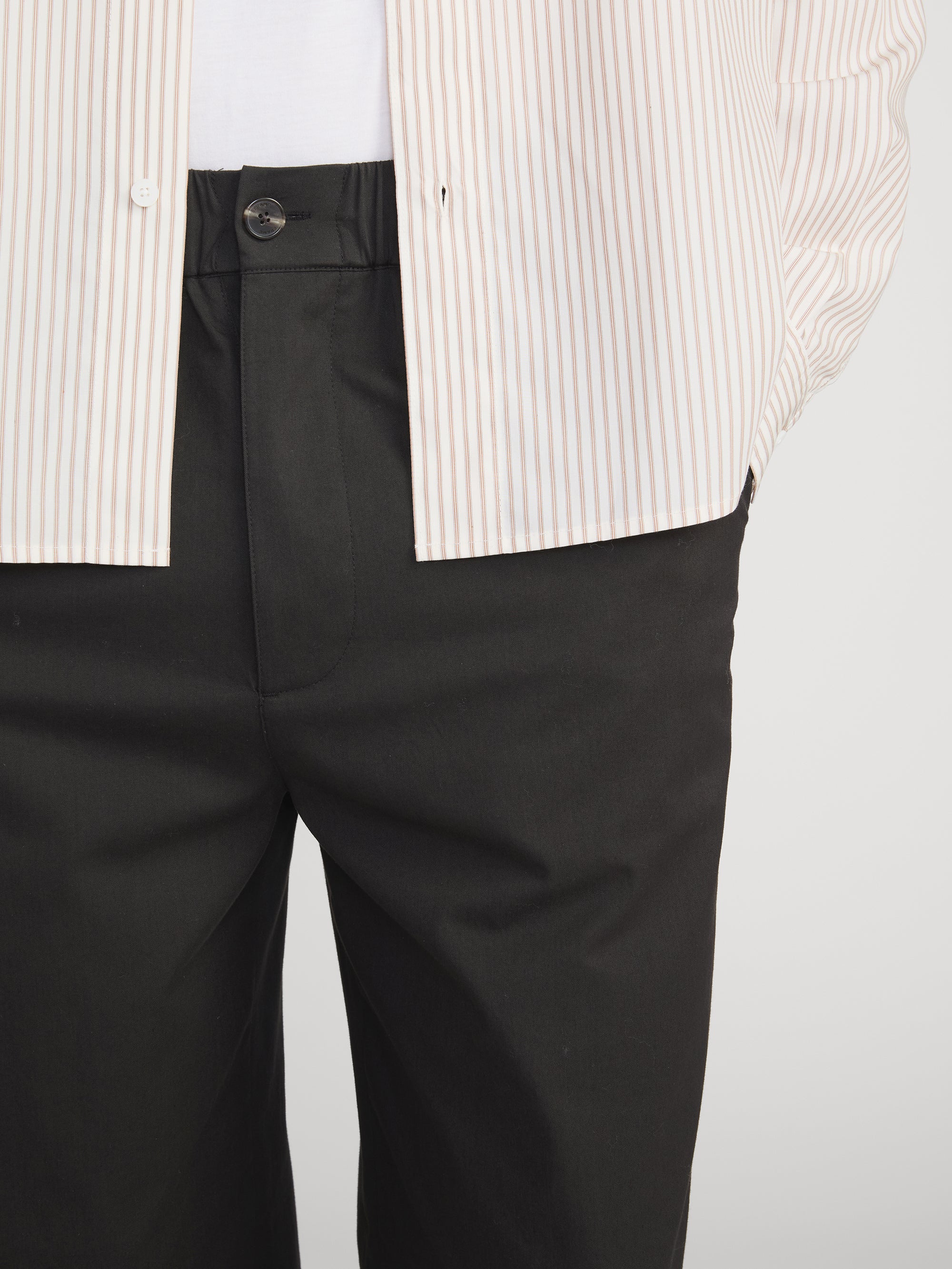Relaxed Cotton Trousers -- Washed Black - Image 5