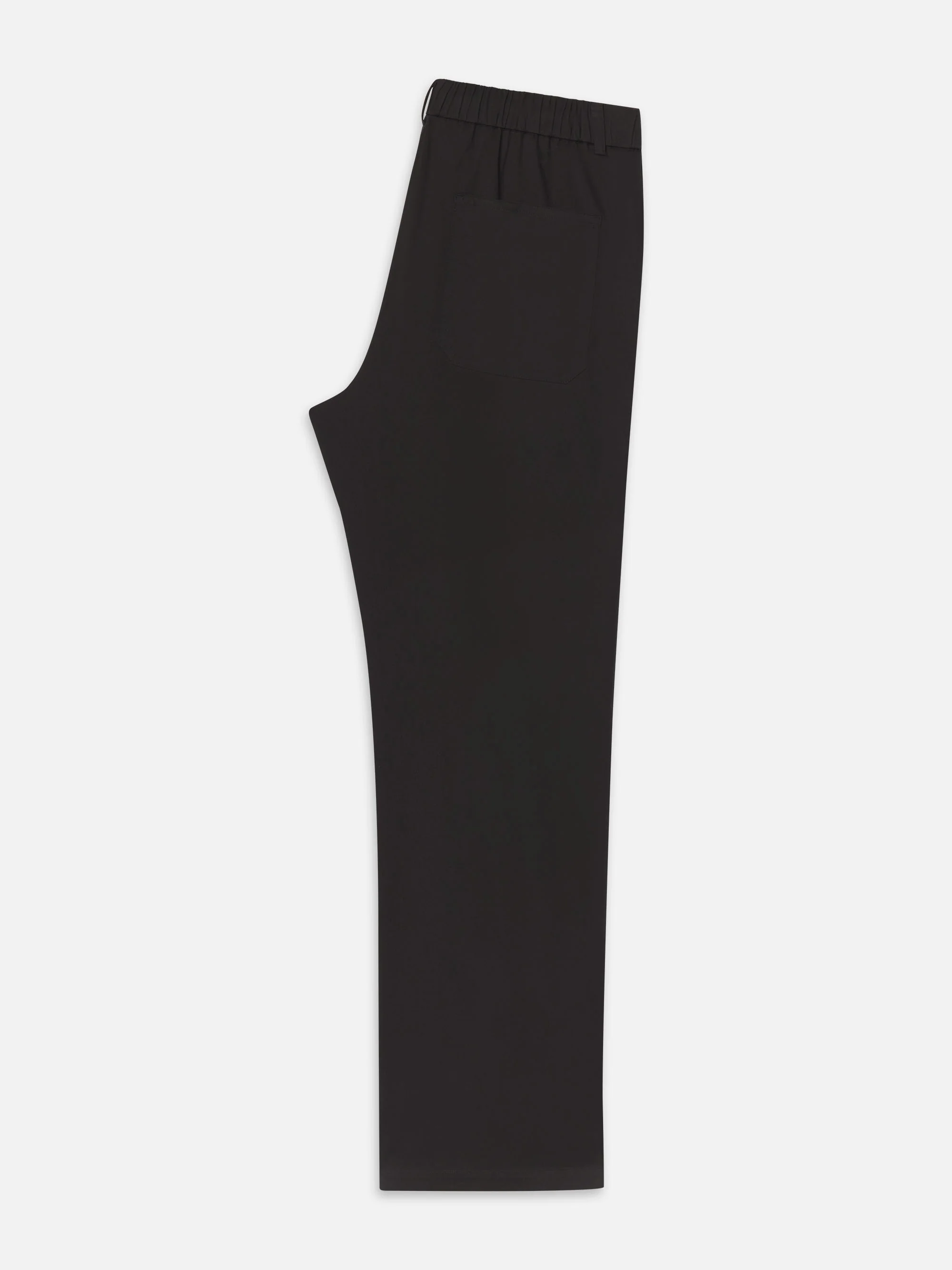 Relaxed Cotton Trousers -- Washed Black - Image 8