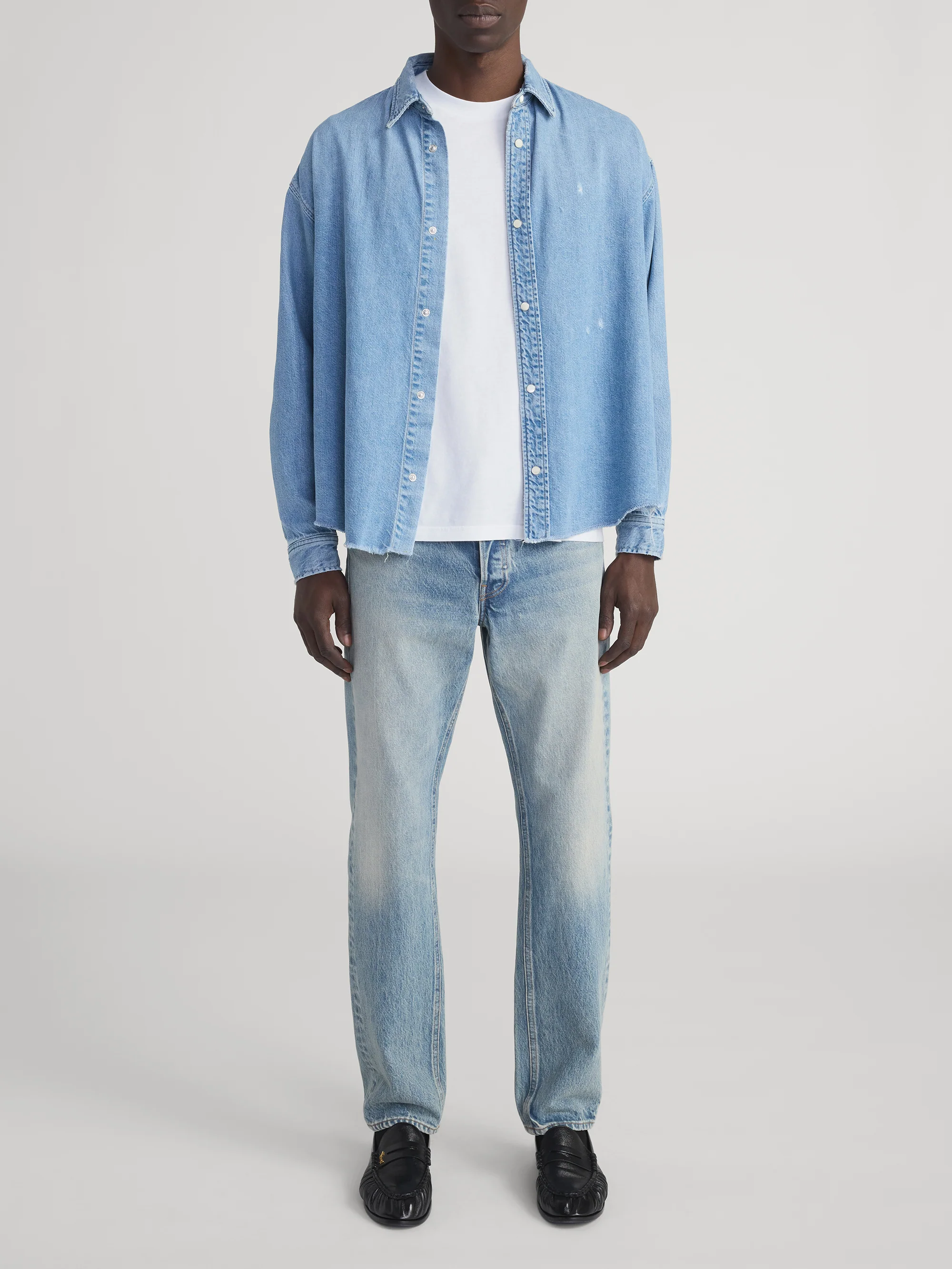 Relaxed Denim Shirt -- Voltage - Image 2
