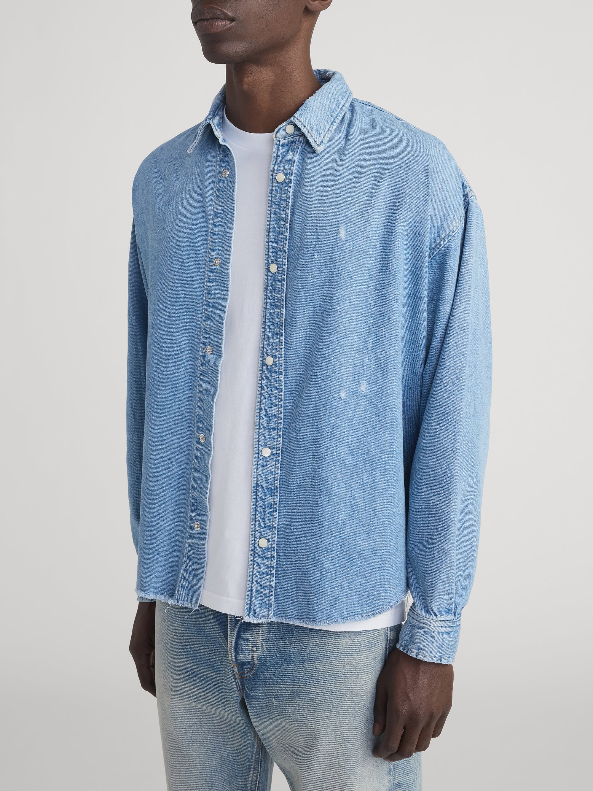 Relaxed Denim Shirt -- Voltage - Image 5