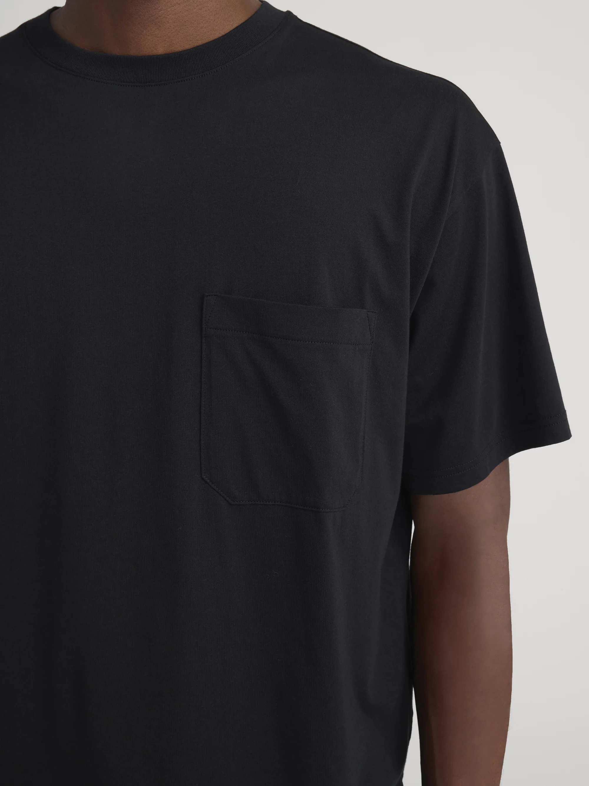 Relaxed Pocket Tee -- Black - Image 4