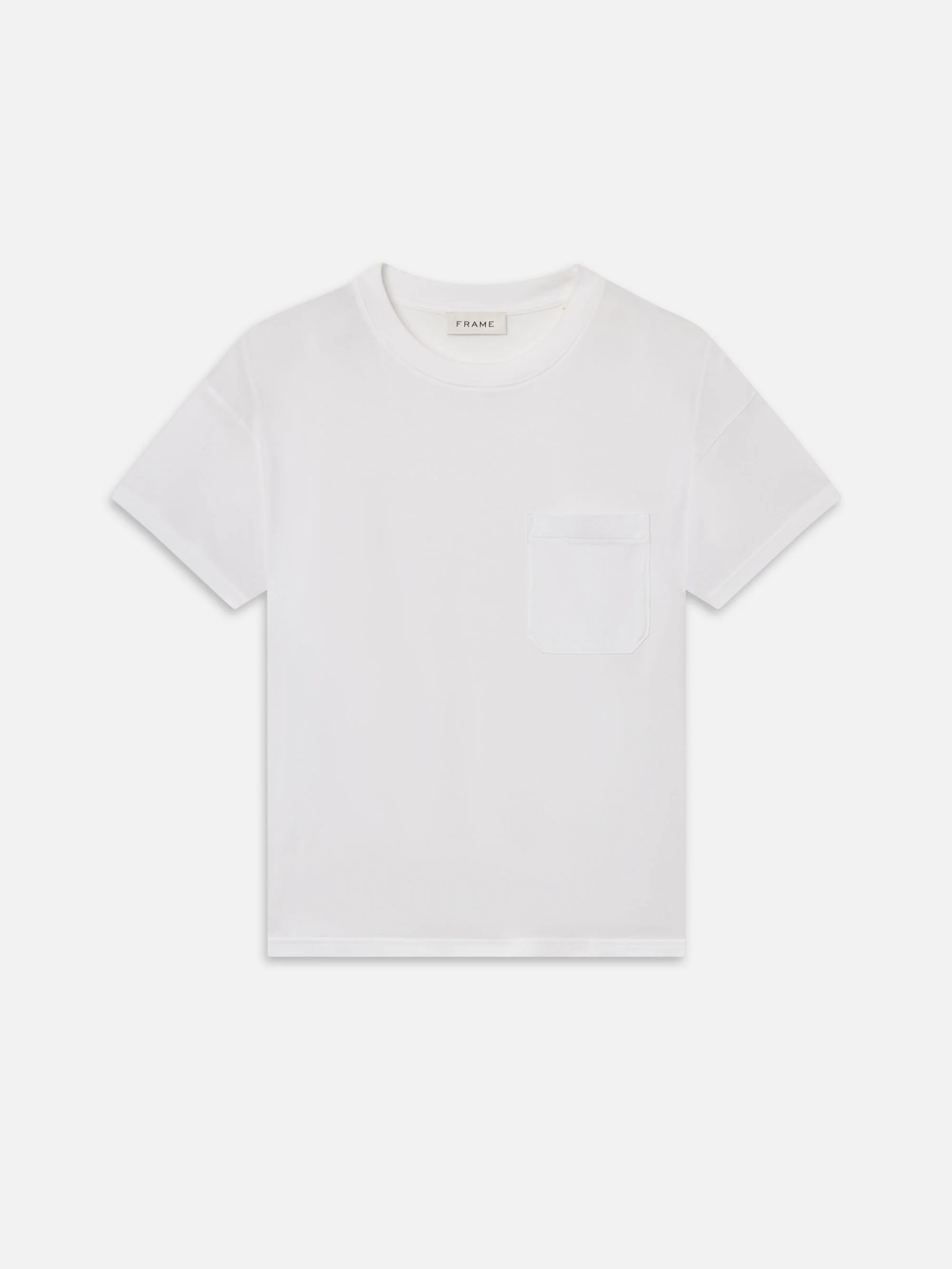 Relaxed Pocket Tee -- White