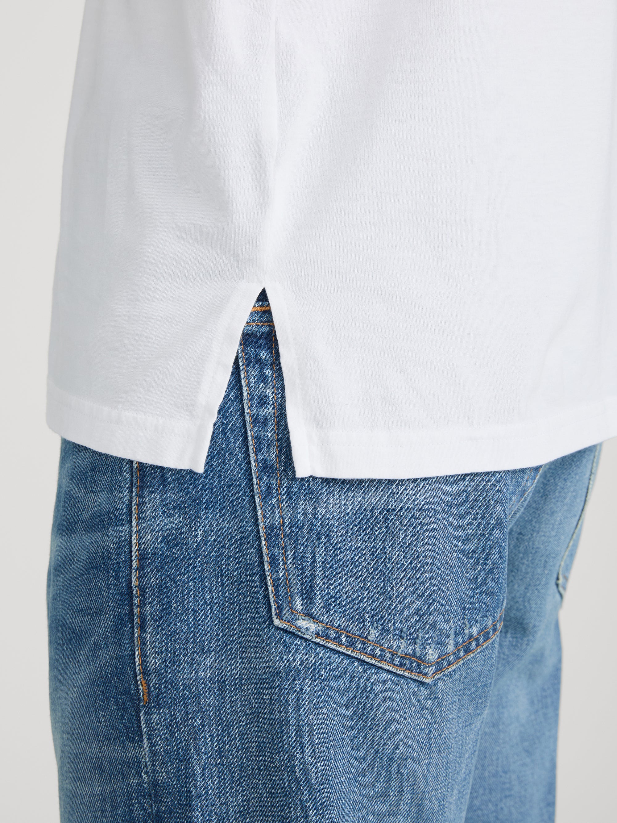 Relaxed Pocket Tee -- White - Image 6