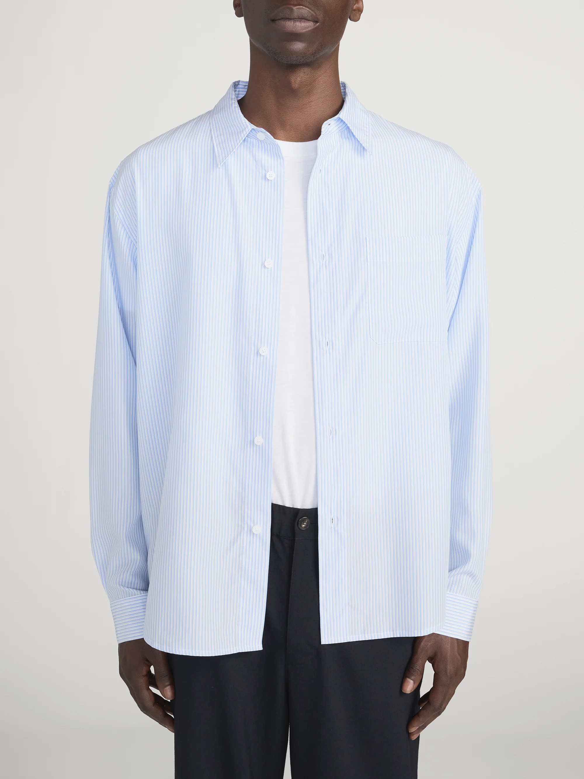Relaxed Shirt -- Blue Stripe - Image 2
