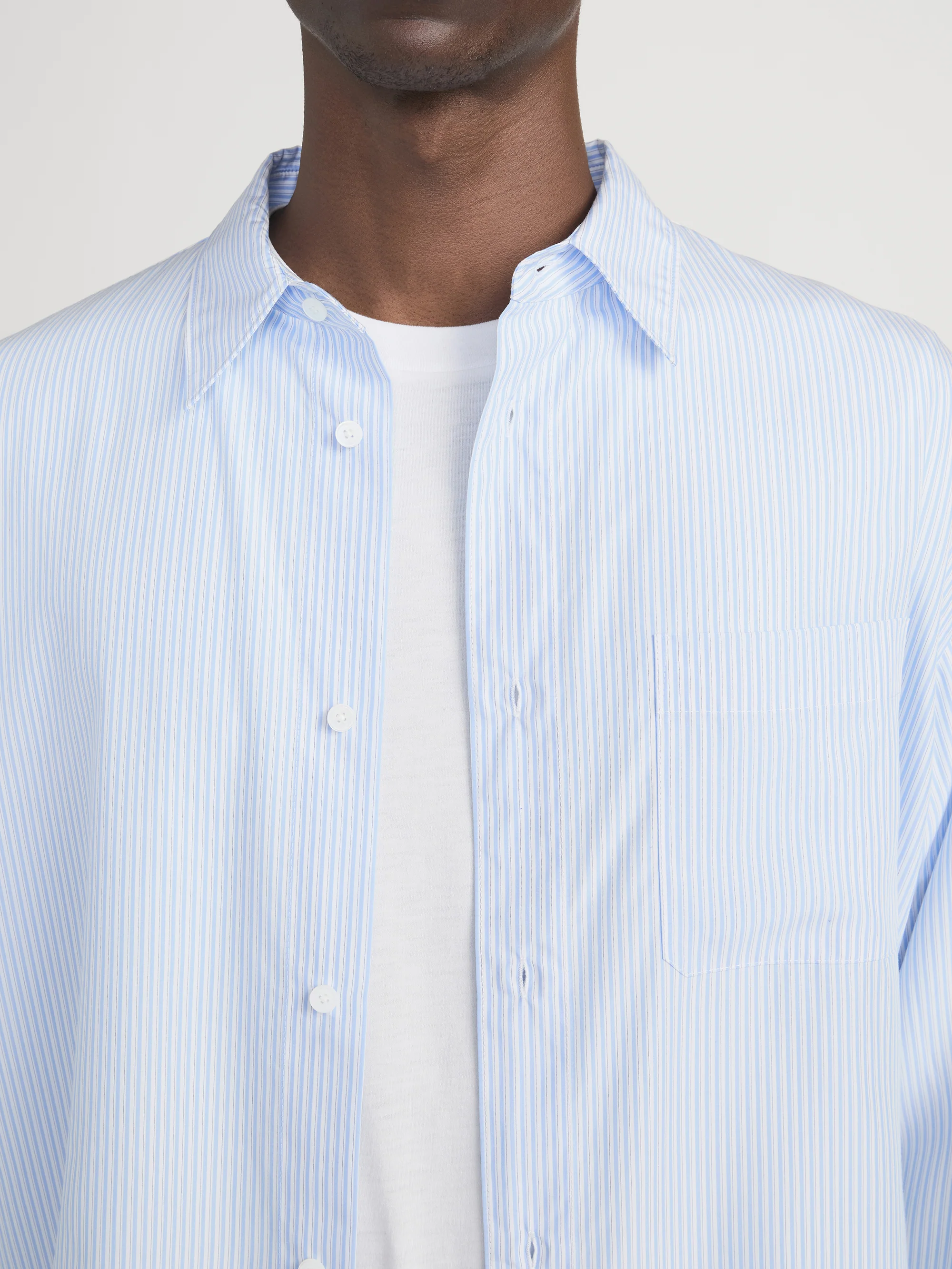 Relaxed Shirt -- Blue Stripe - Image 3