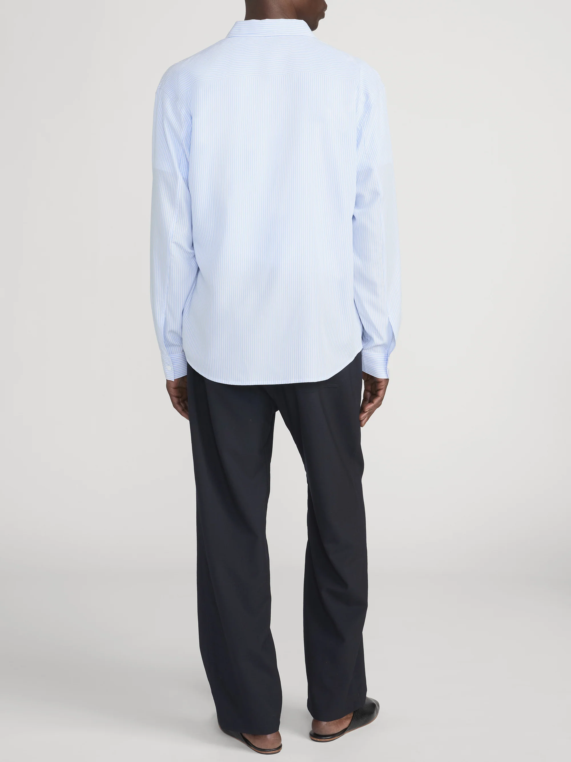 Relaxed Shirt -- Blue Stripe - Image 4