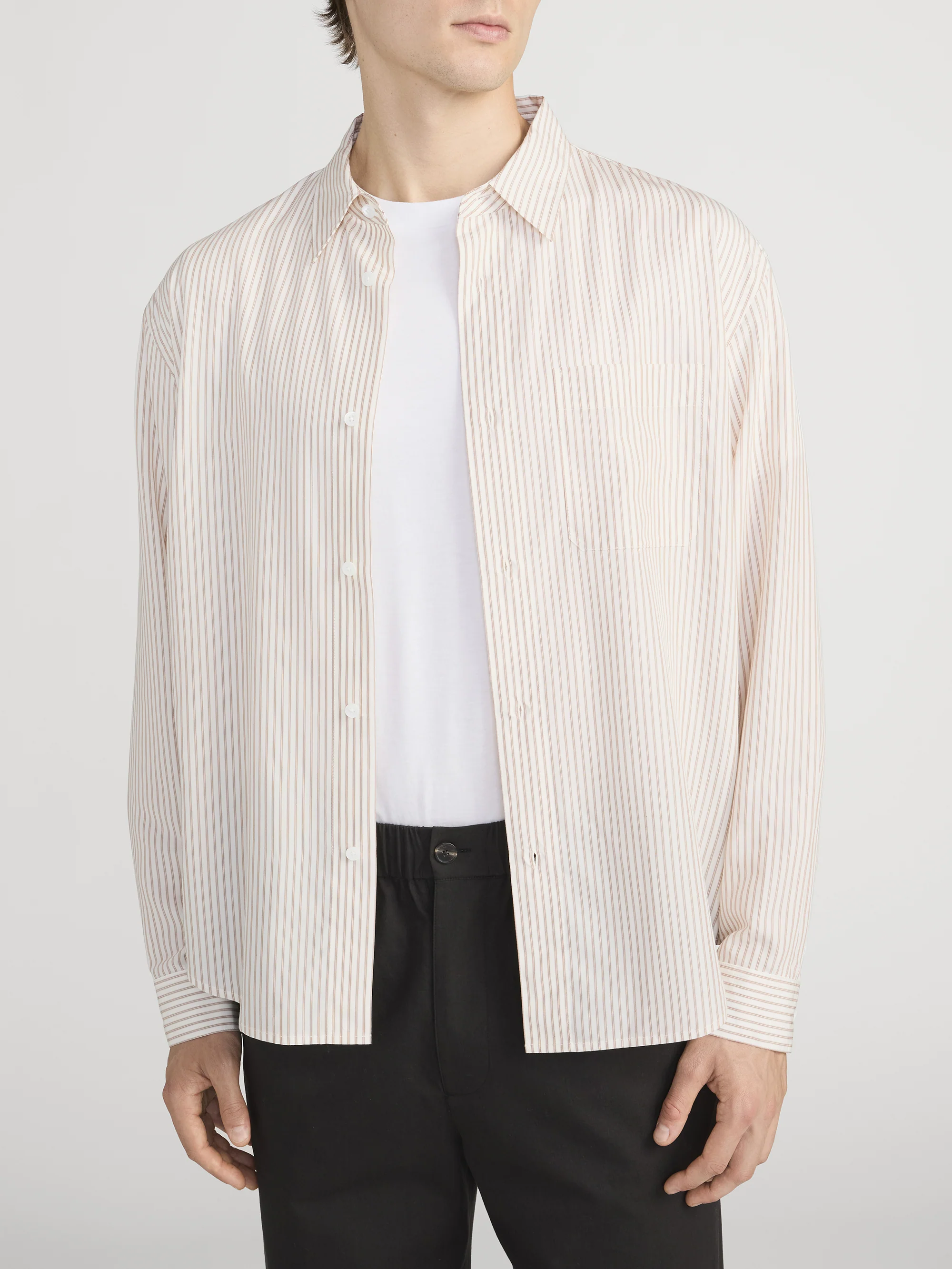 Relaxed Shirt -- Brown Stripe - Image 3