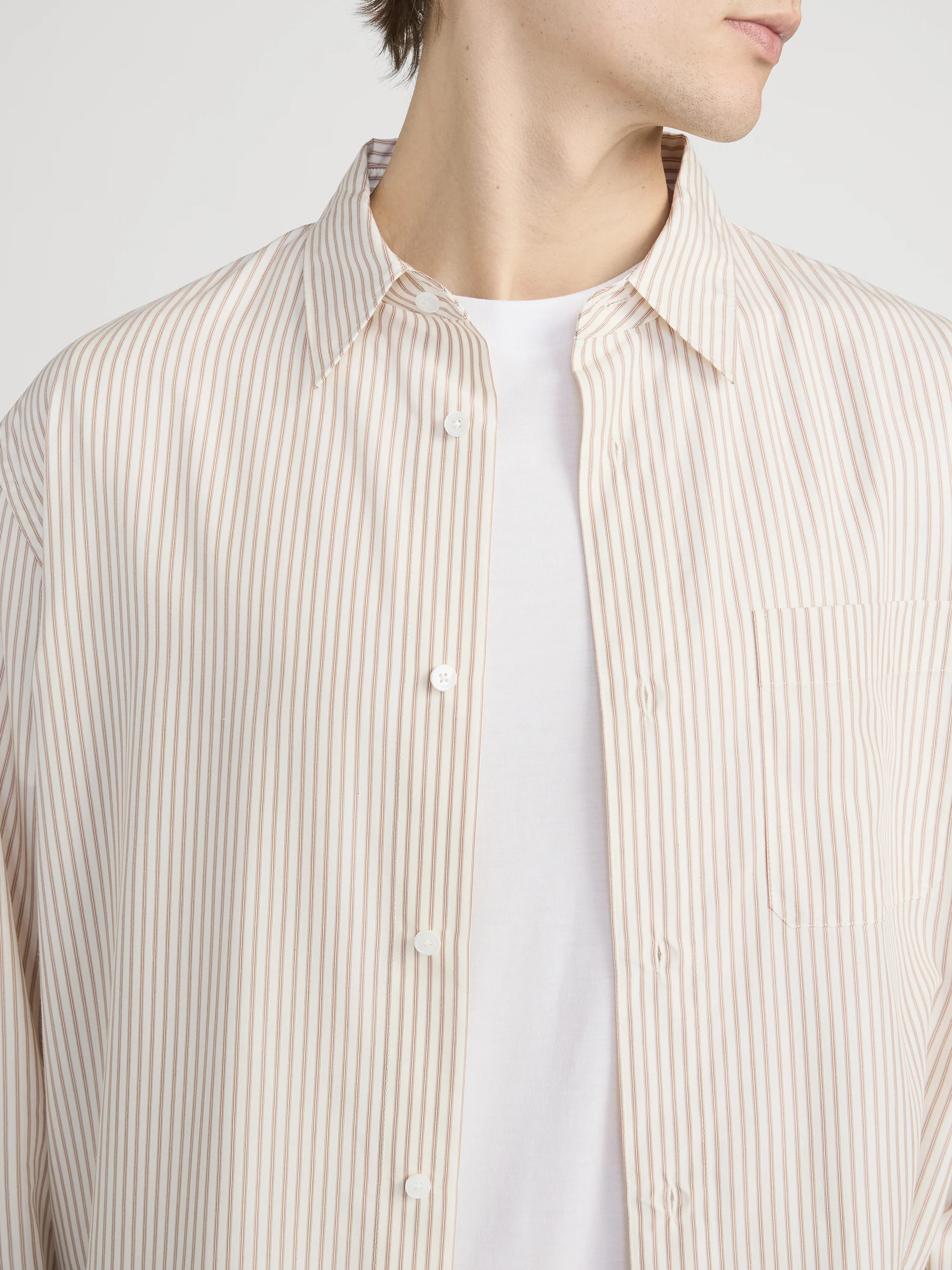 Relaxed Shirt -- Brown Stripe - Image 5
