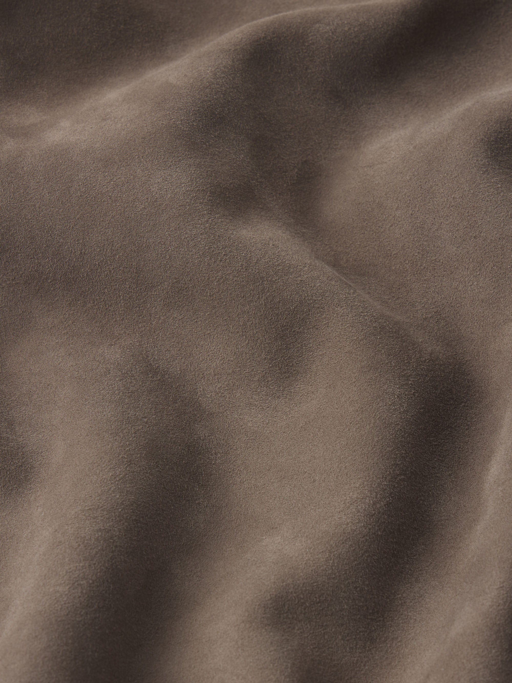 Rib Collar Suede Jacket -- Smoky Green - Image 7