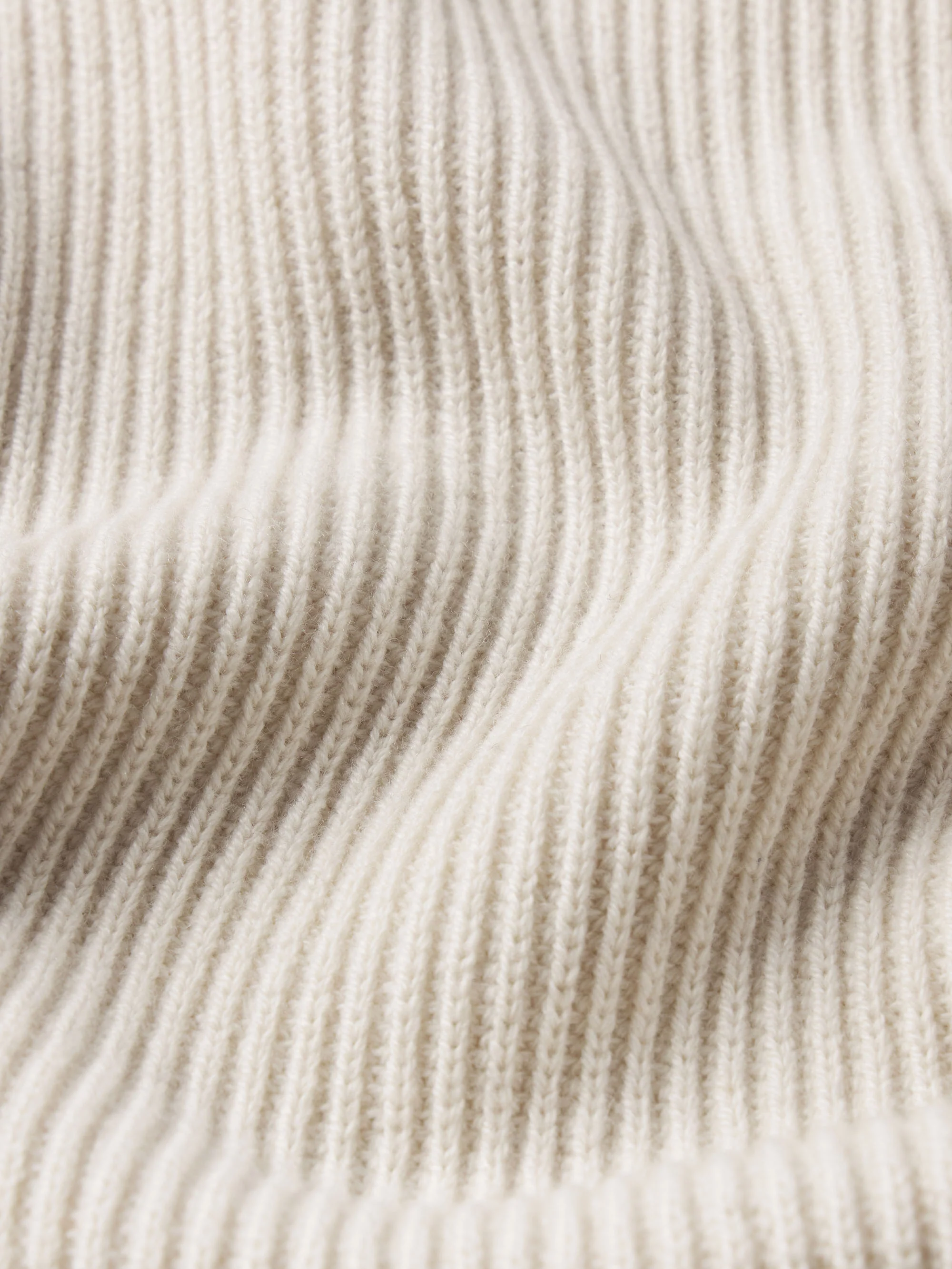 Ribbed Crewneck Sweater -- Cream - Image 7
