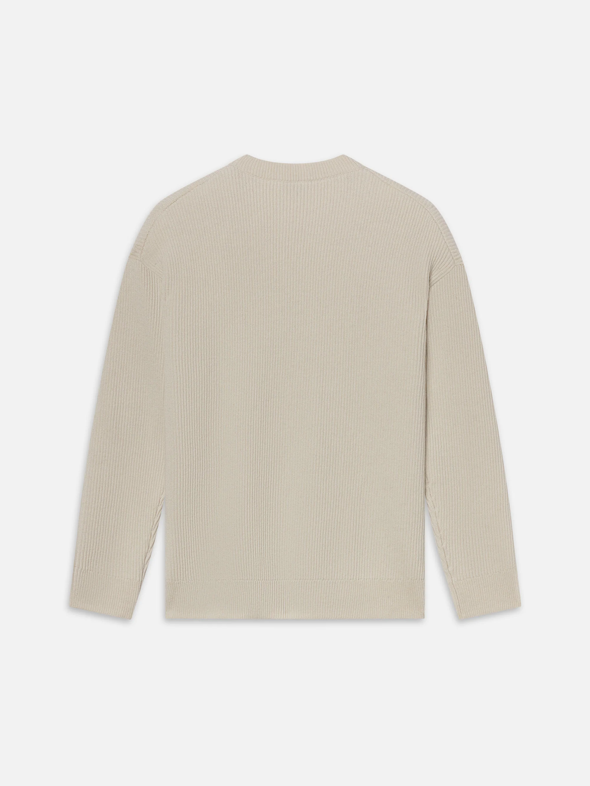 Ribbed Crewneck Sweater -- Cream - Image 9