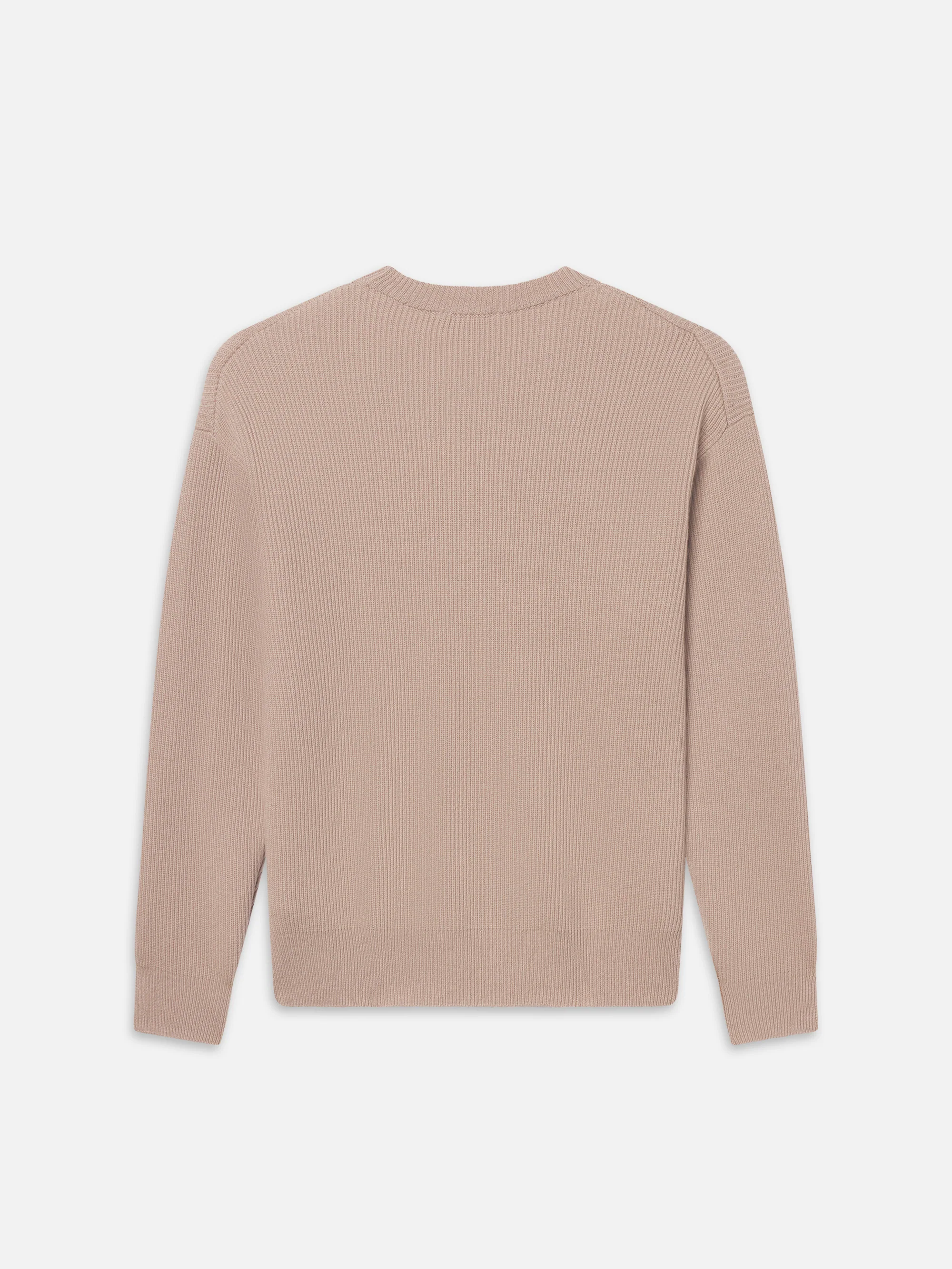 Ribbed Crewneck Sweater -- Light Mauve - Image 9