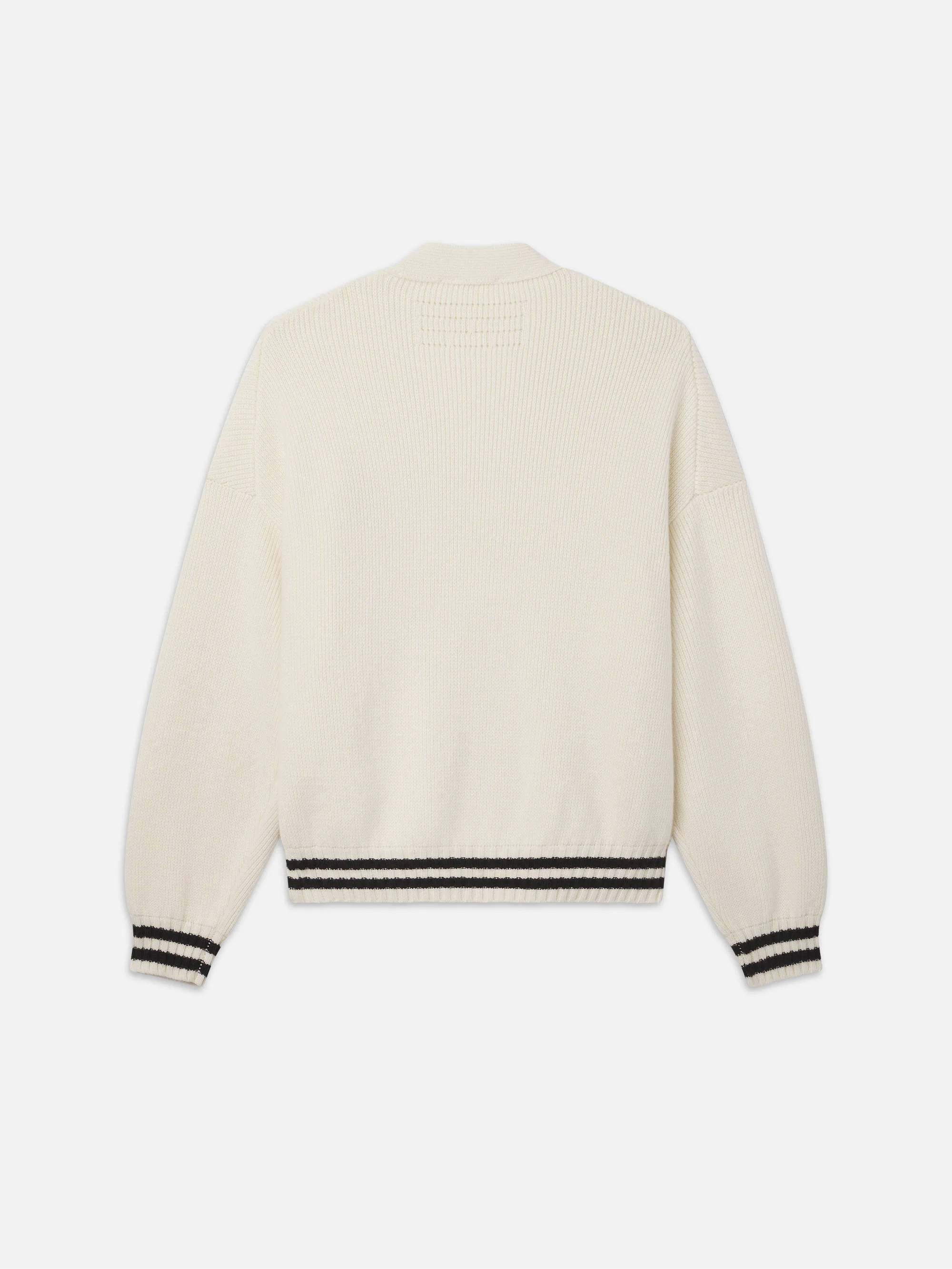 Ritz Embroidery Cashmere Cardigan -- Cream - Image 4