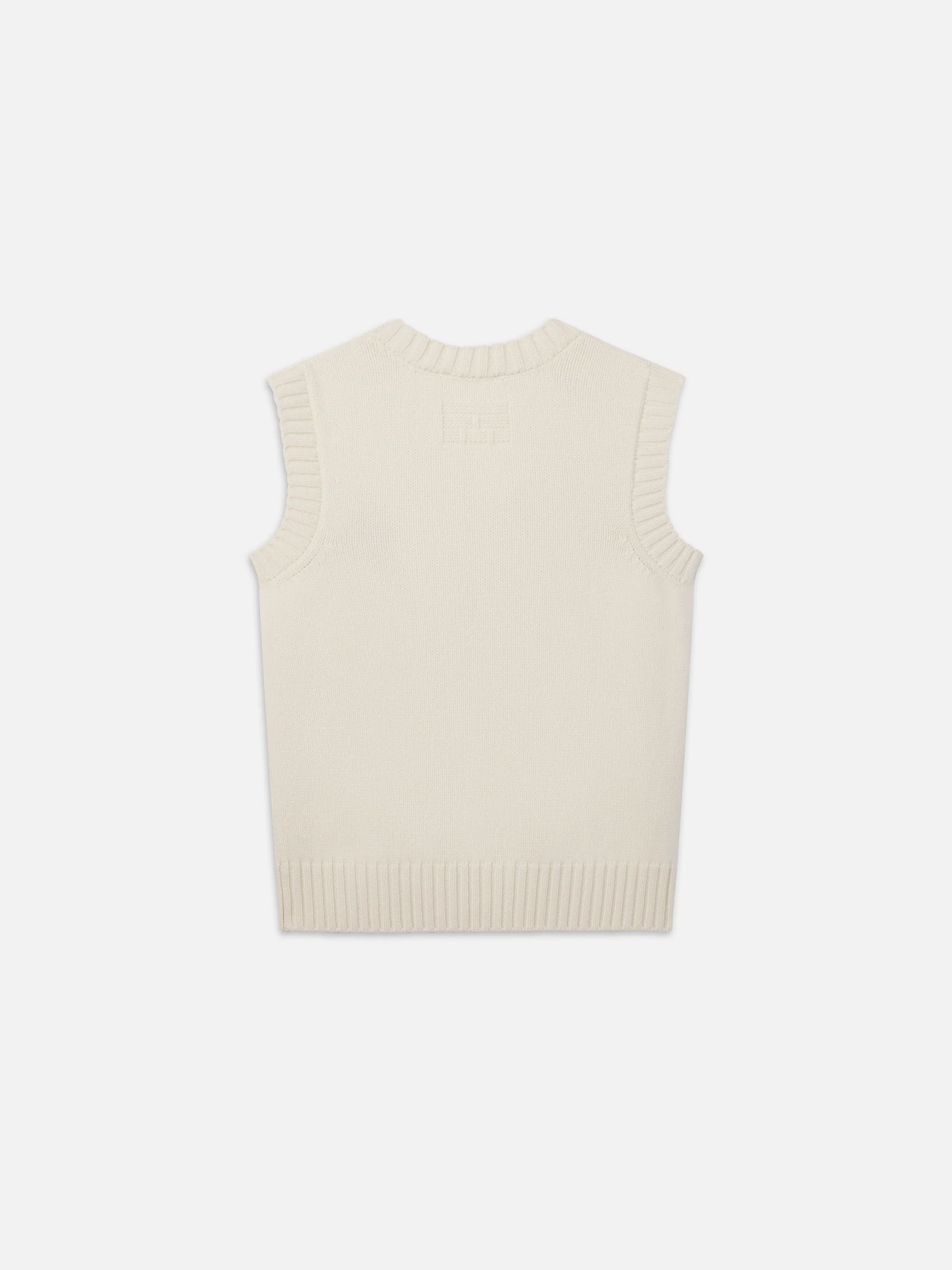 Ritz Men's Cashmere Sweater Vest -- Cream - Image 3