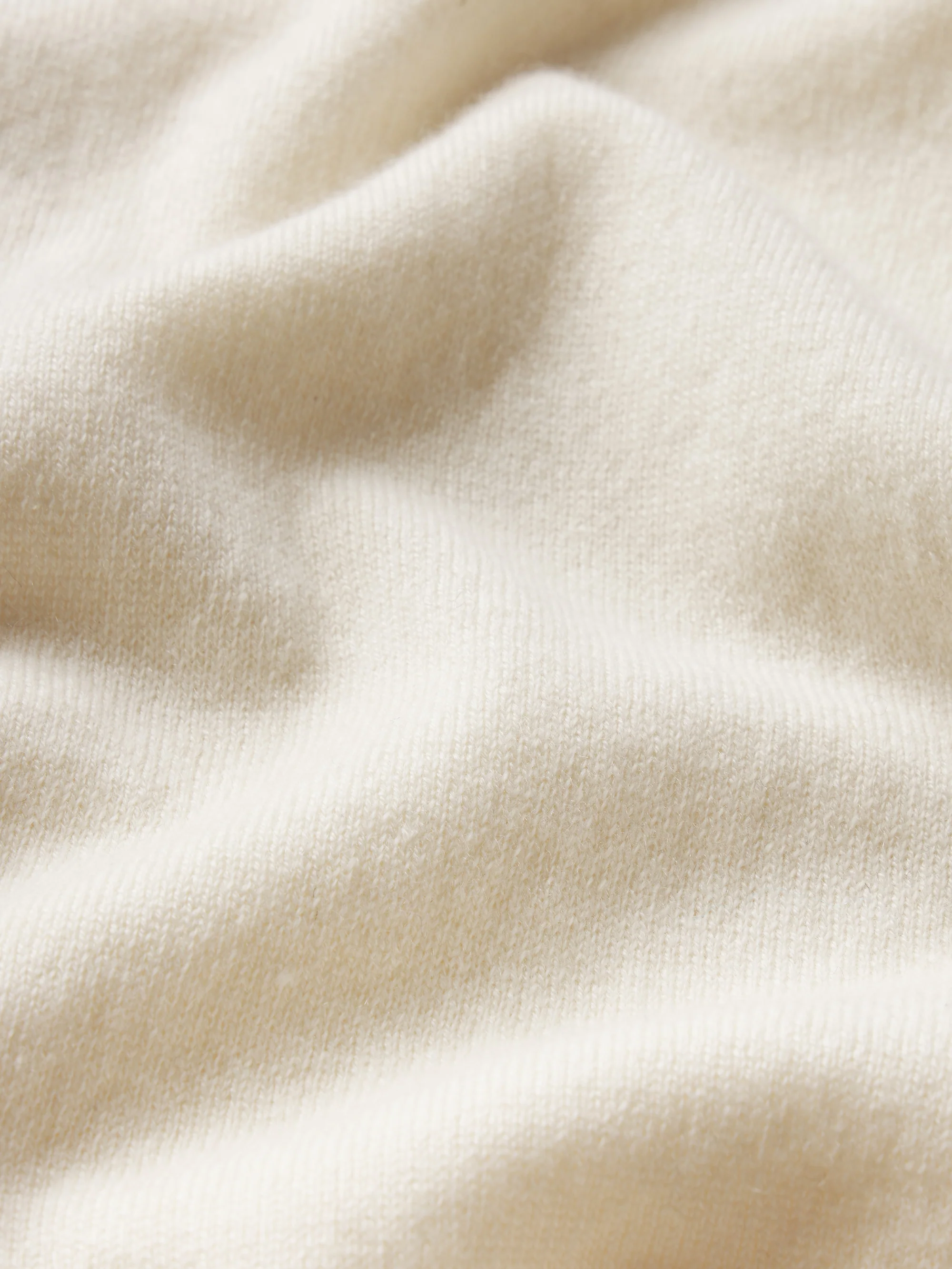 Ritz Crest Cashmere Tee -- Cream - Image 7