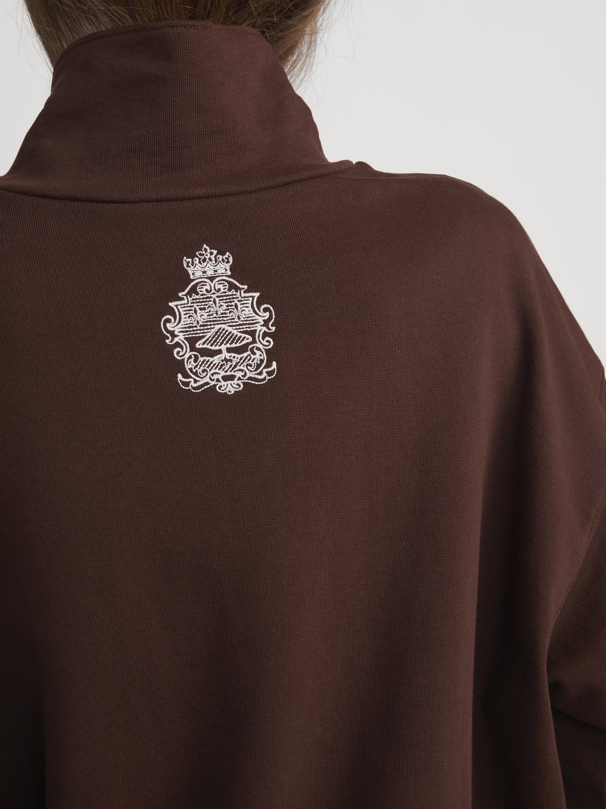 Ritz Half Zip Polo -- Chocolate Brown - Image 10
