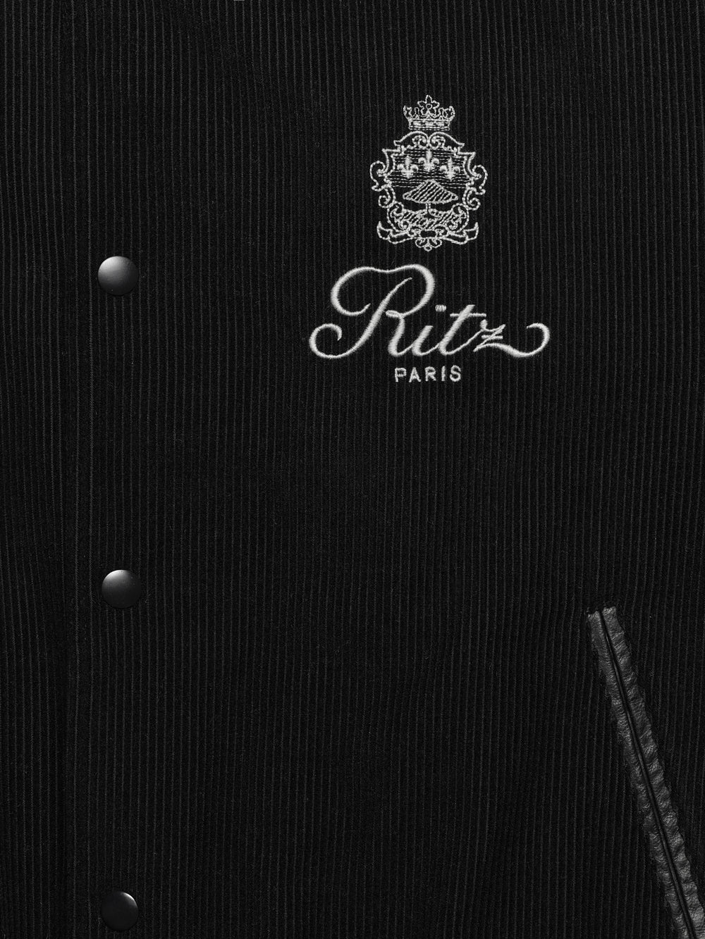 Ritz Men's Corduroy Jacket -- Black - Image 3