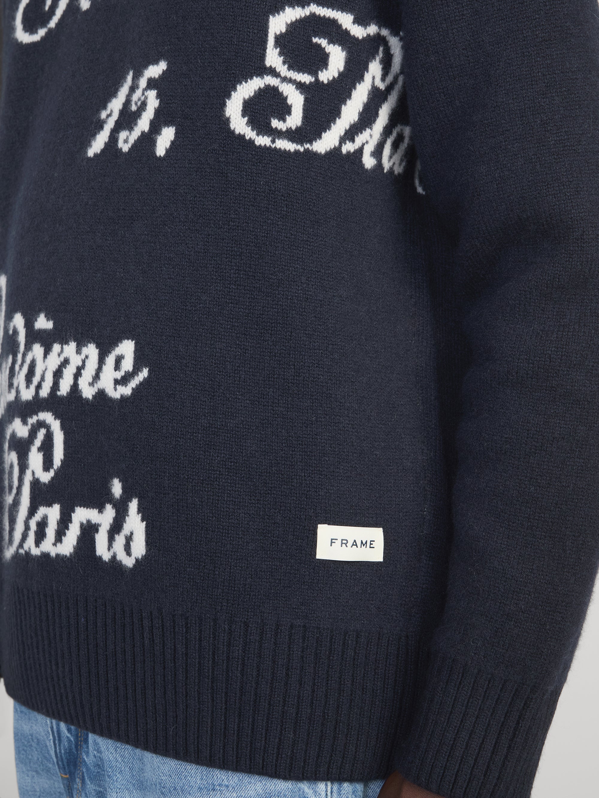 Ritz Mens Crew Sweater -- Navy Multi - Image 5