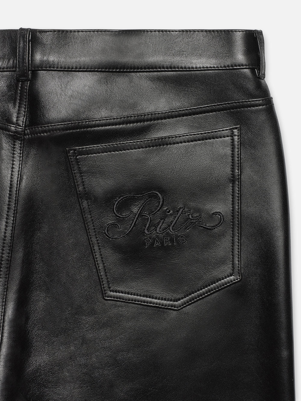 Ritz Men's Leather Pant -- Black - Image 2