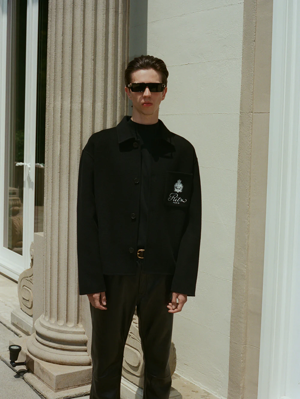 Ritz Men's Wool Shirt -- Black - Image 2