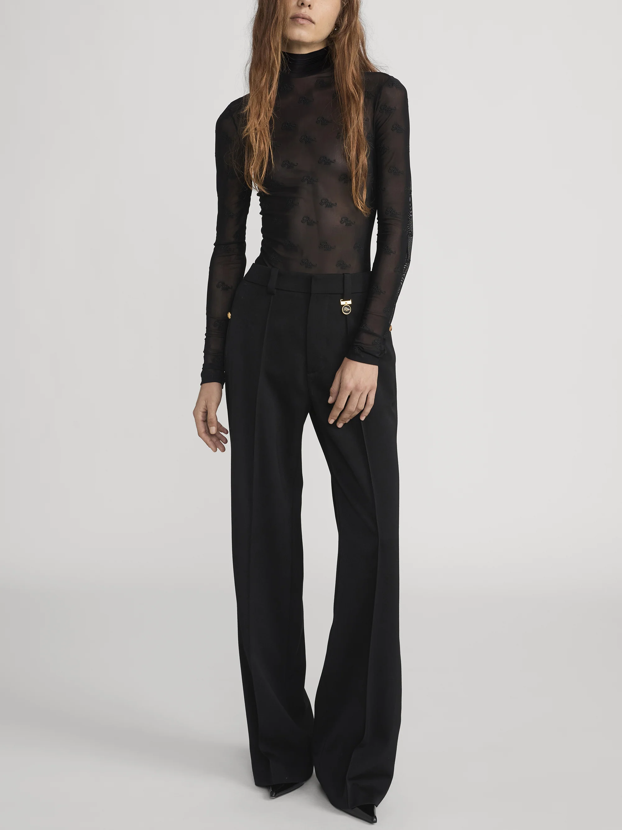 Ritz Mesh Bodysuit -- Black - Image 3