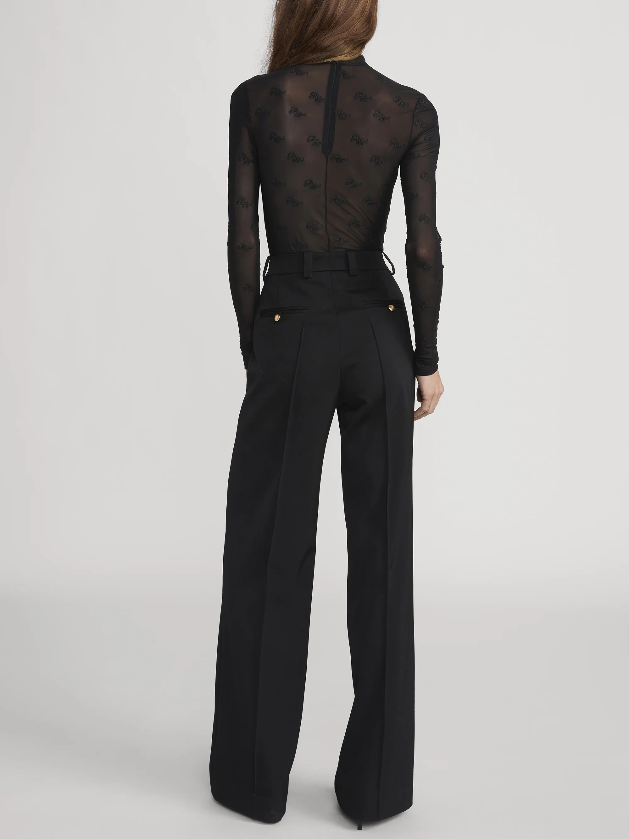 Ritz Mesh Bodysuit -- Black - Image 7